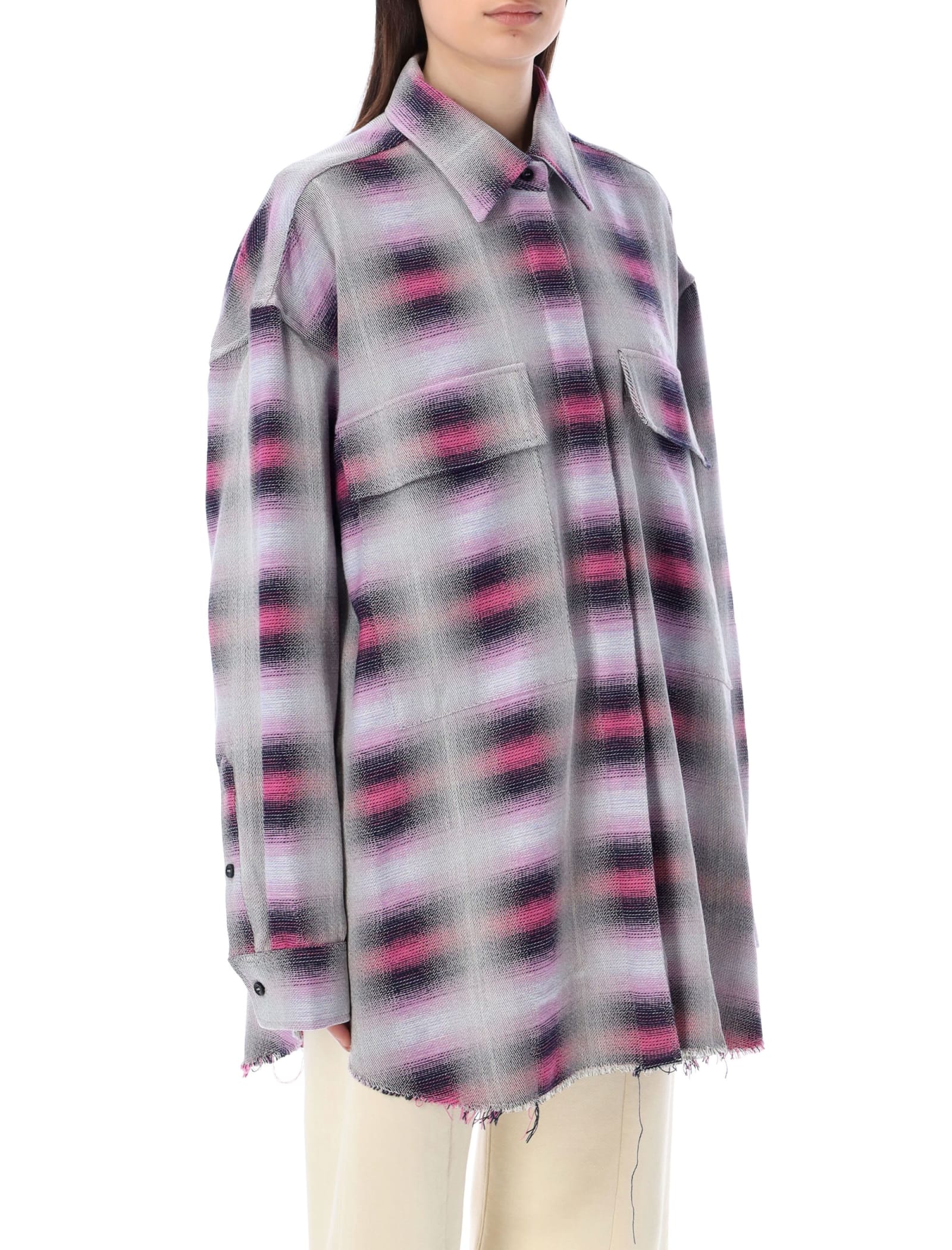 人気商品！】 Subculture Up WOOL Plaid Polo Mens CHECK Button