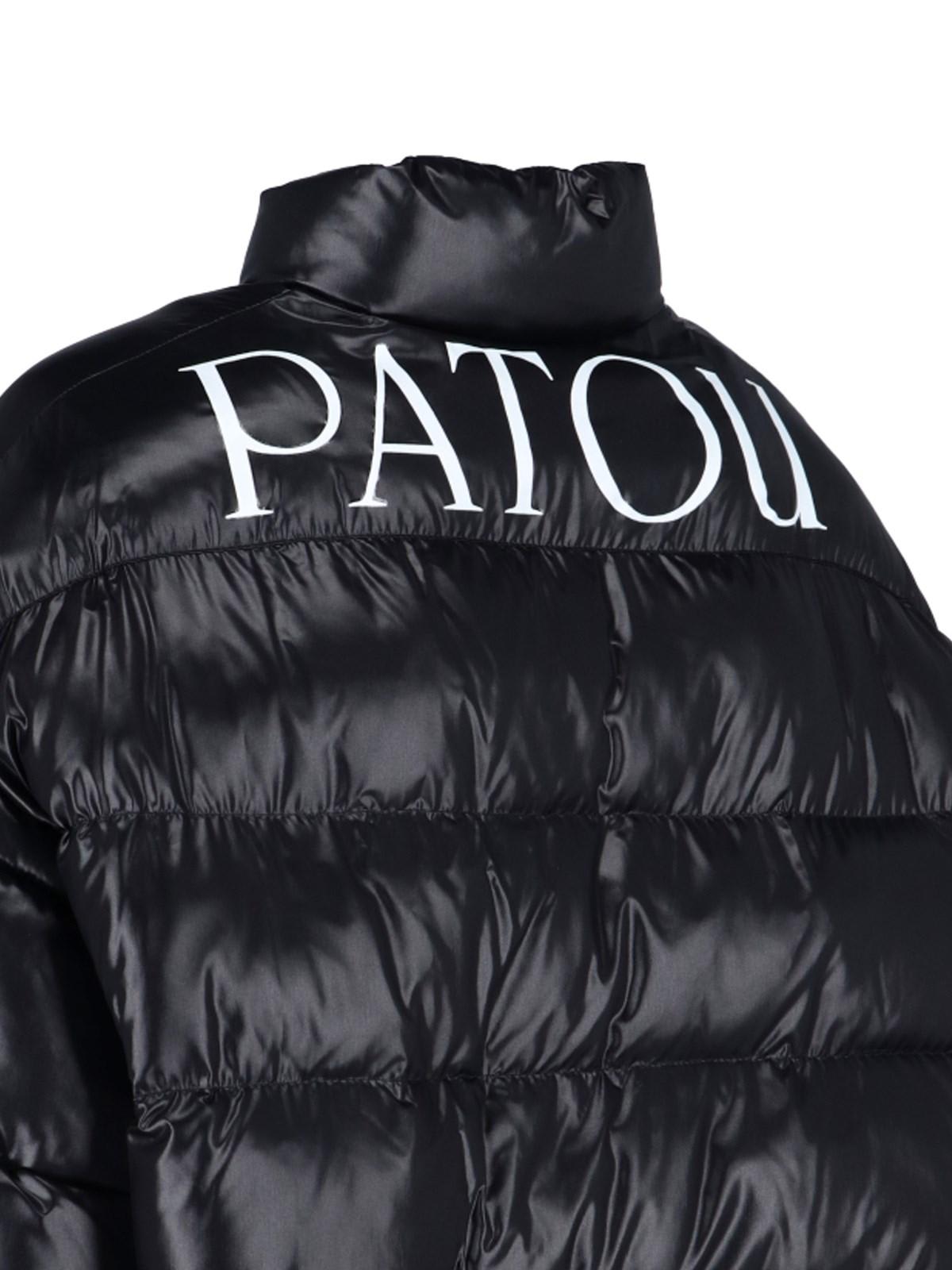 Shop Patou Logo Puffer Jacket In Nero