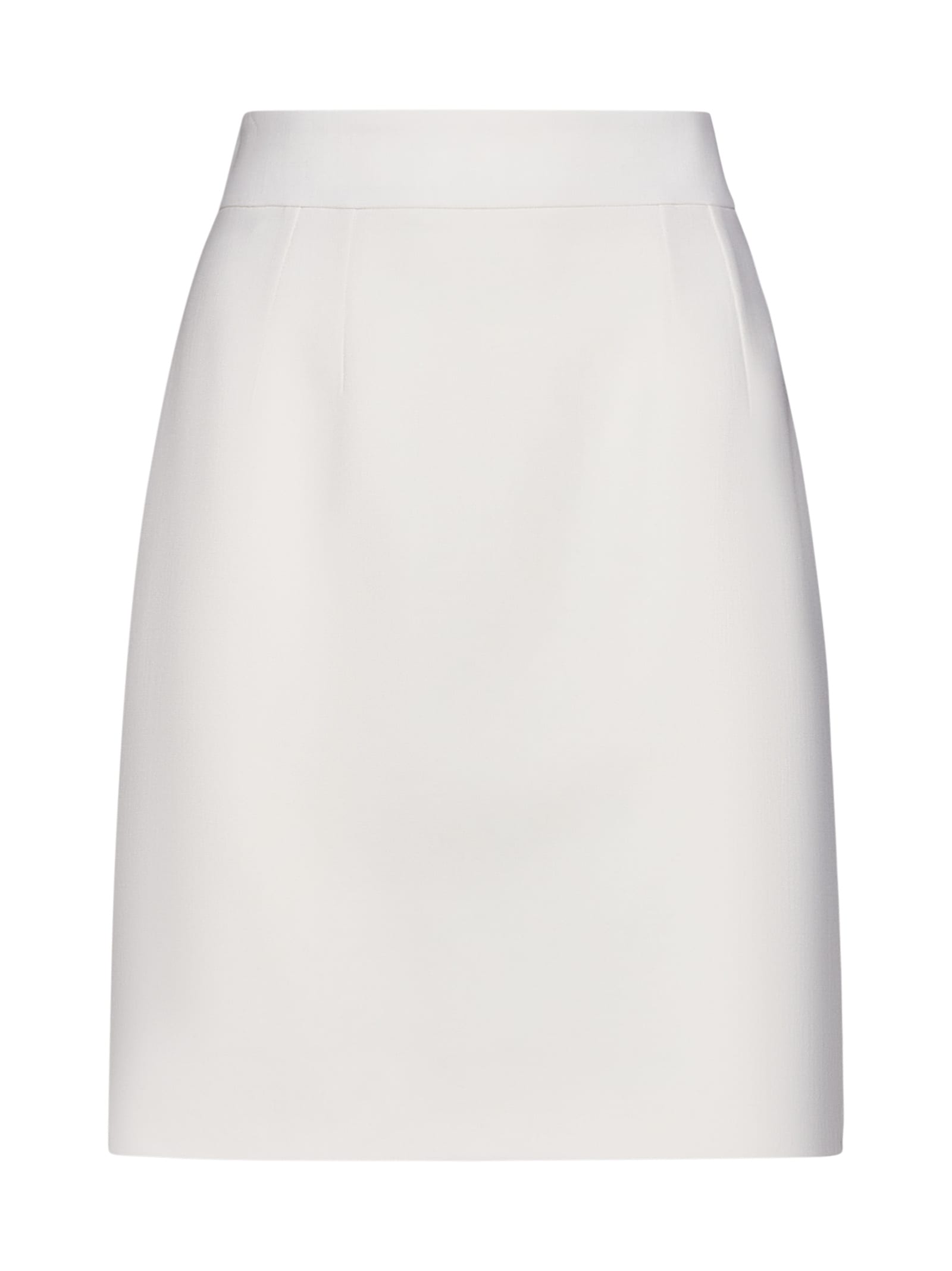 Shop Dolce & Gabbana Skirt In Bianco Naturale