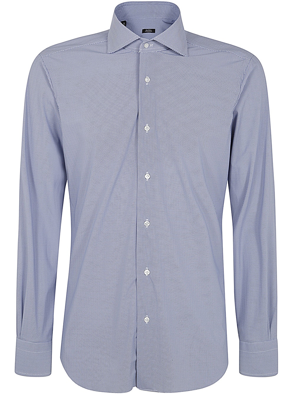 Shop Barba Napoli Neck Shirt In Blue