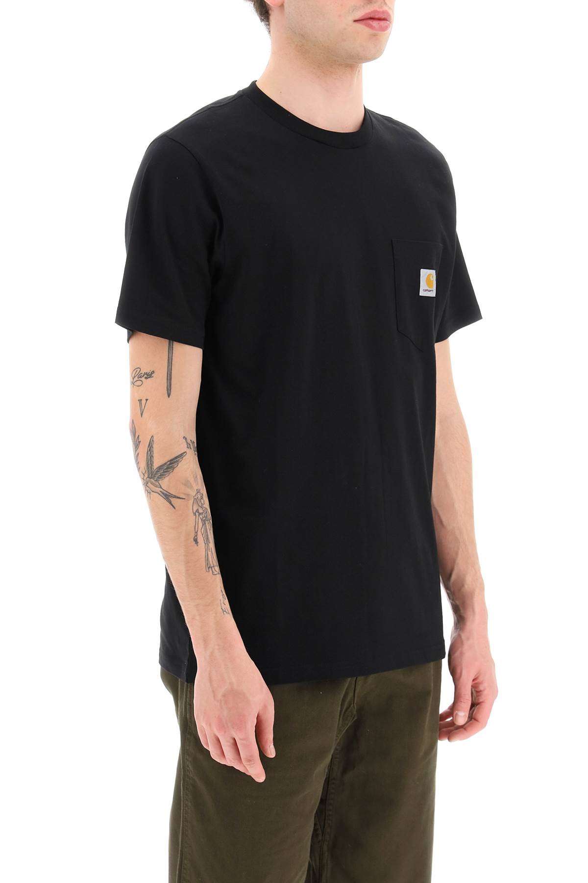 Carhartt Man T-shirt Midnight Blue Size Xl Cotton In Xx Black