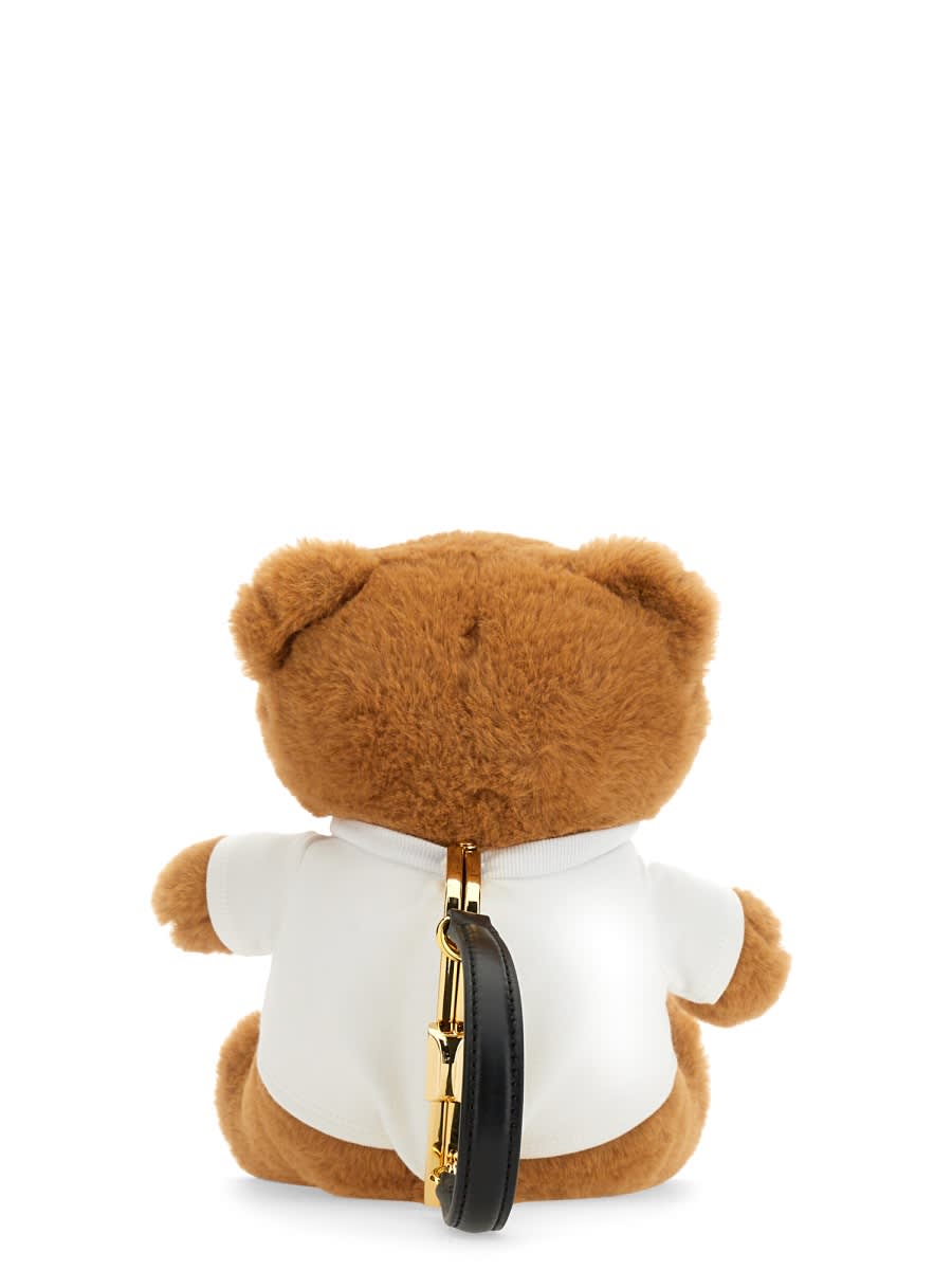 Shop Moschino Teddy Bear Bag In Multicolour