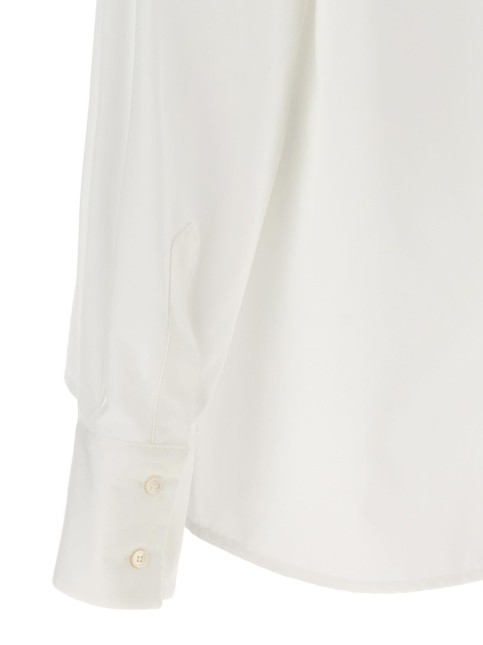 Shop Fabiana Filippi Jewel Detail Shirt In White