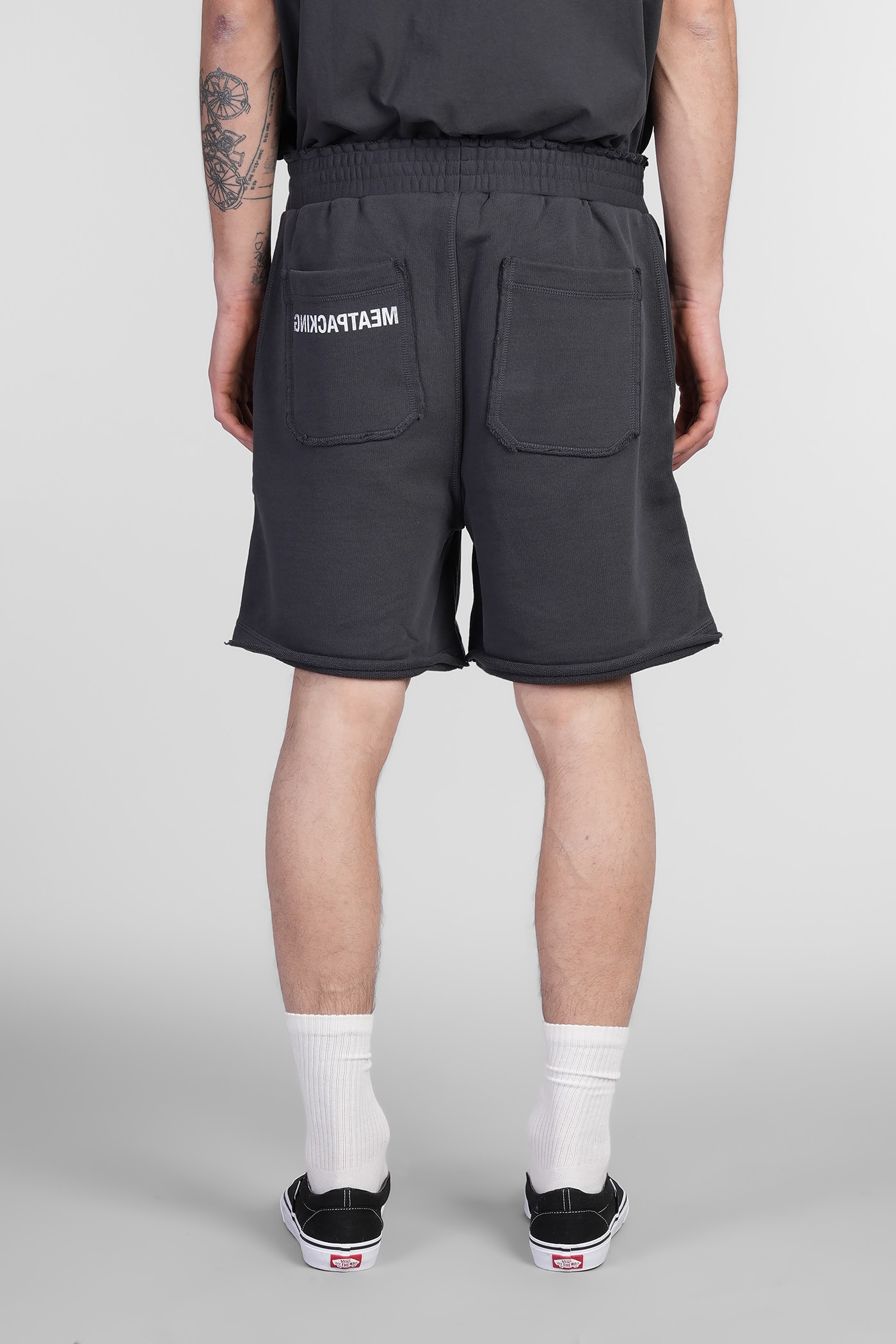 Helmut Lang Man Grey Shorts In Grey