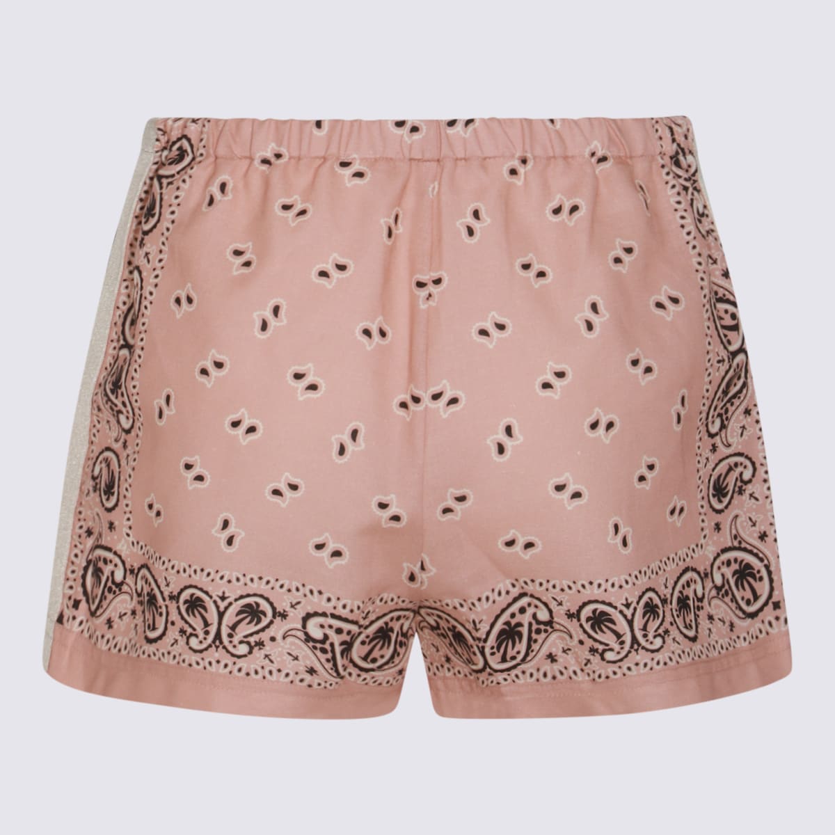 Shop Palm Angels Pink Linen Shorts