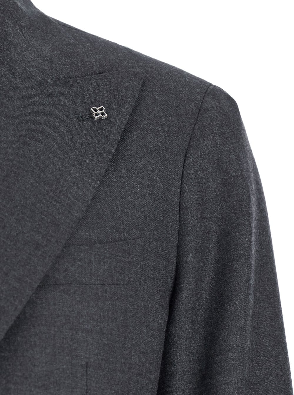 Tagliatore Single-breasted Pincer-trousers Suit In Gray