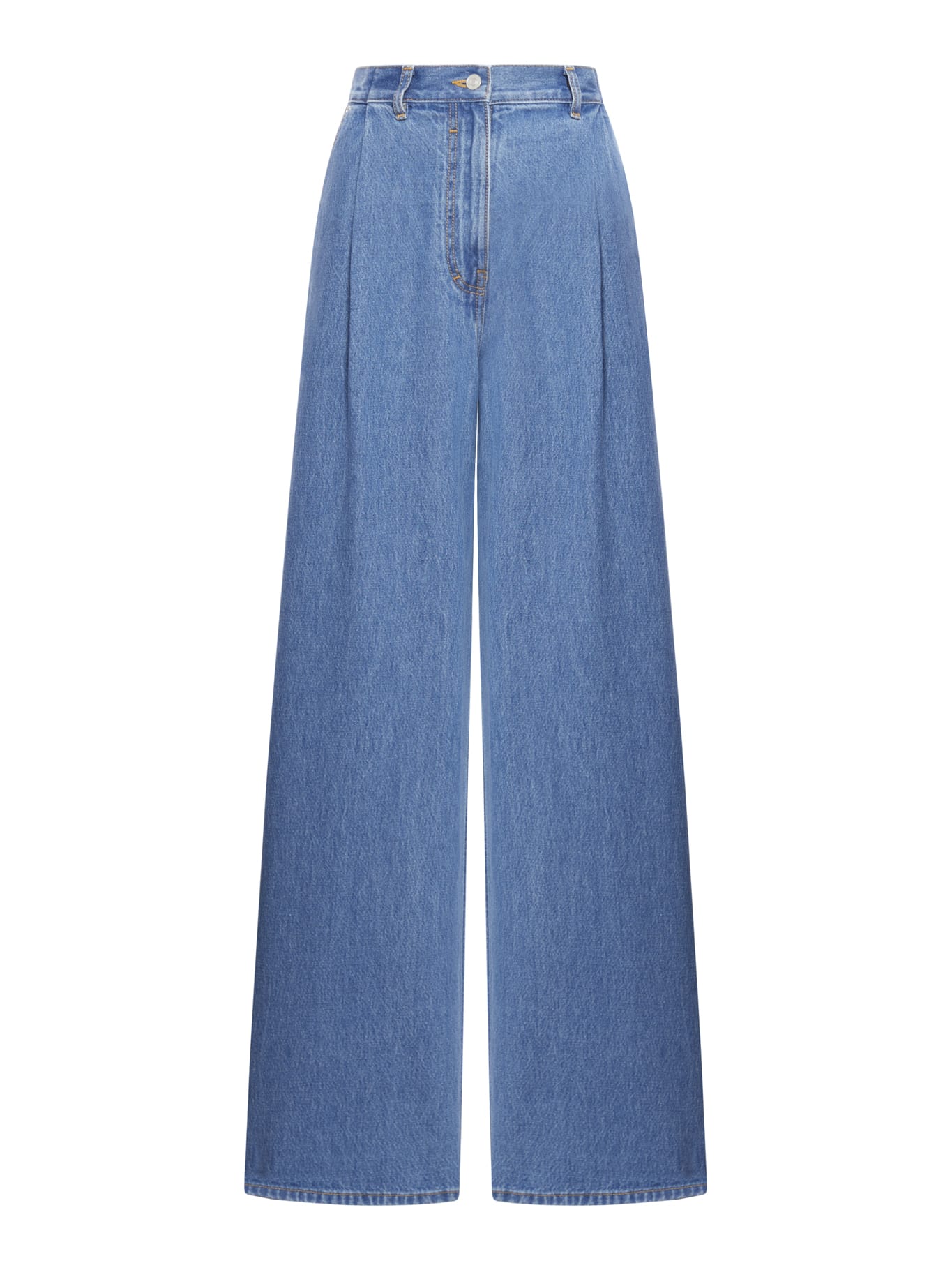 Shop Givenchy Denim Wide-leg Jeans In Deep Blue