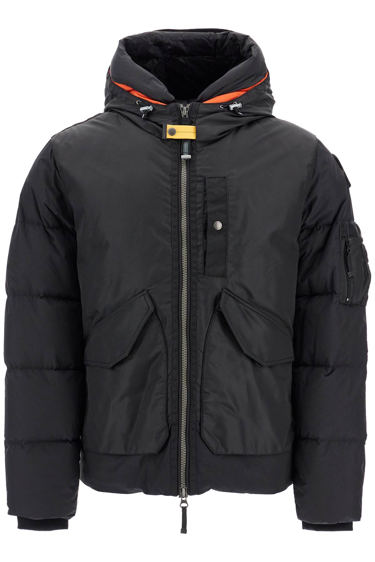 Shop Parajumpers Short Vantage Down Jacket In Black (black)