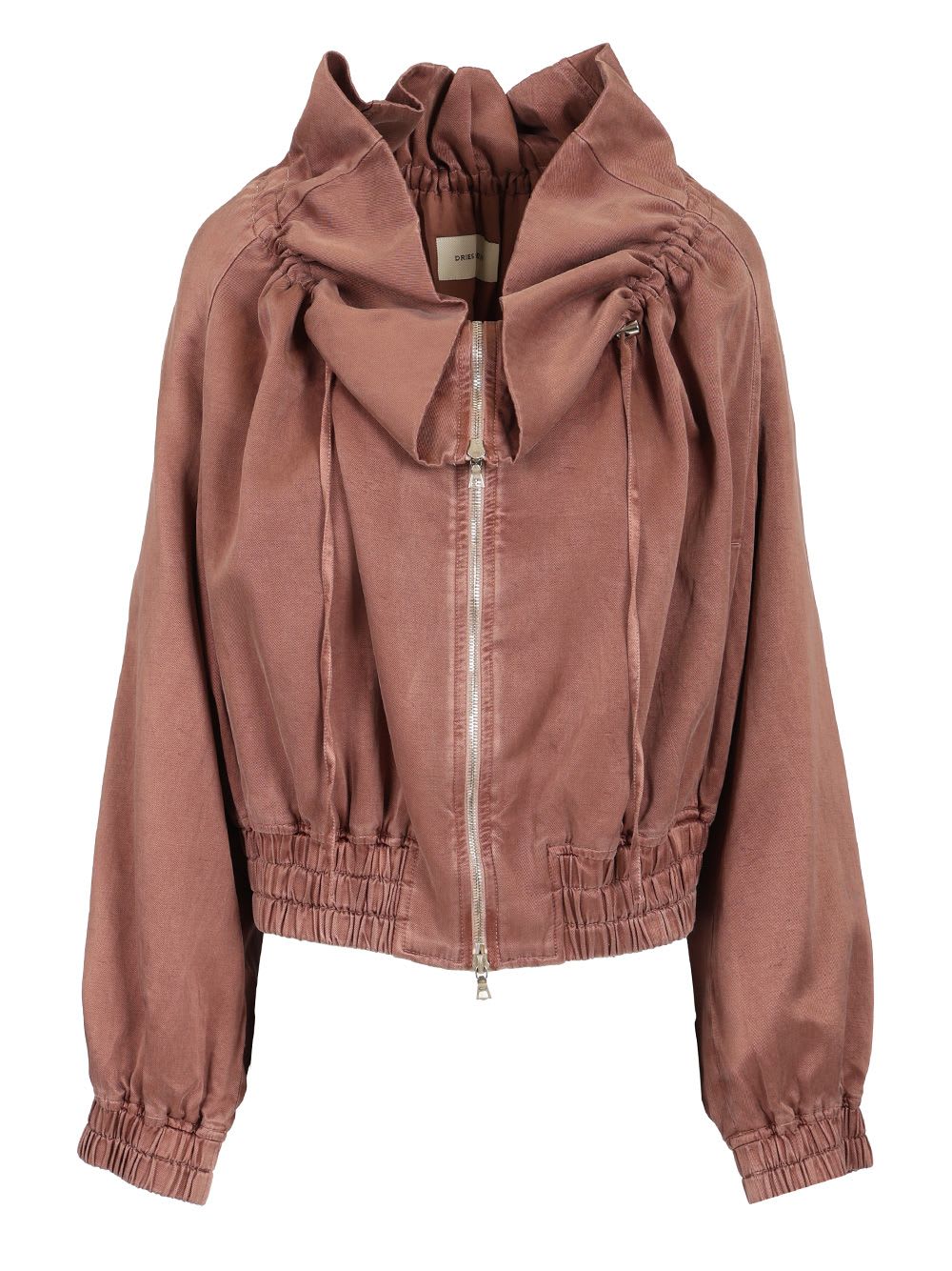Dries Van Noten Blouson Cocoon Jacket In Taupe