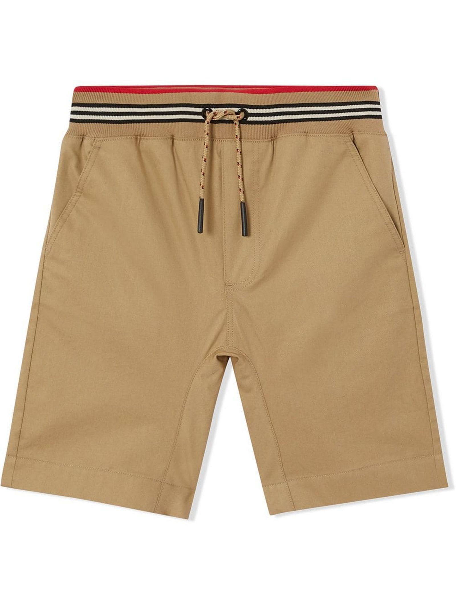 Burberry Honey Brown Cotton Twill Shorts