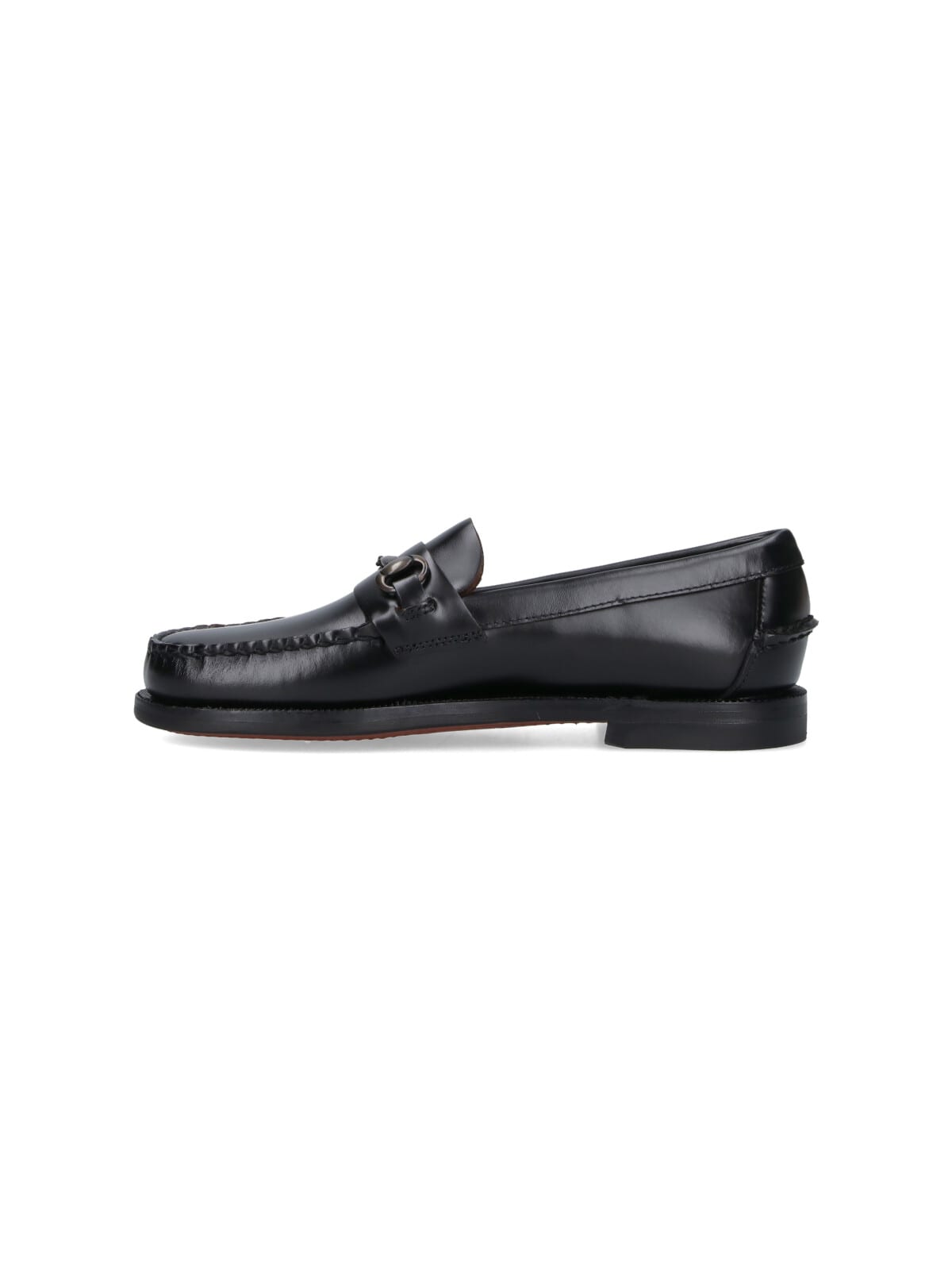 Sebago Horsebit-detail Leather Loafers In Black