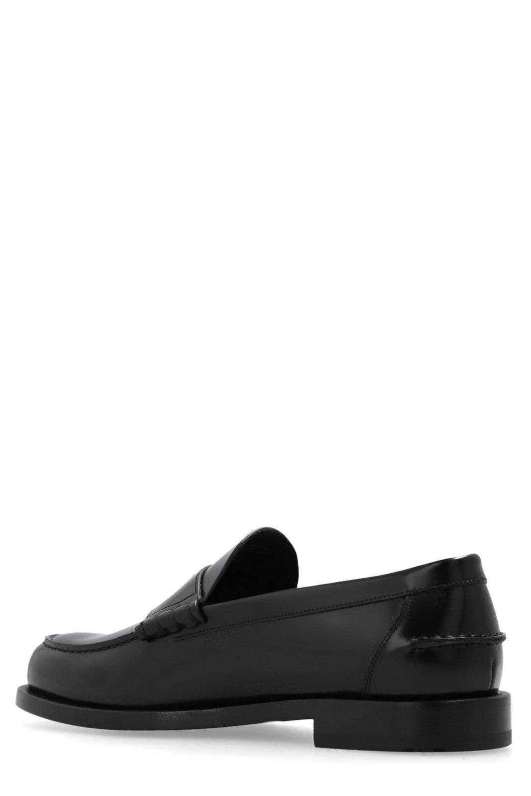 Shop Givenchy Mr G Logo Plaque Loafers In Black