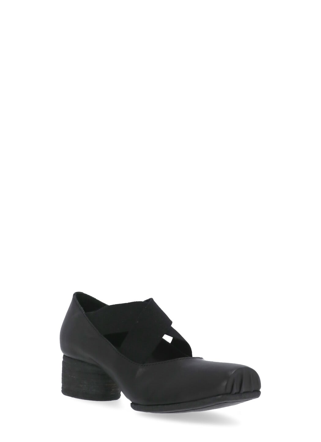 Uma Wang Carbon Fiber Ballerina Shoes With Textured Sole In Black