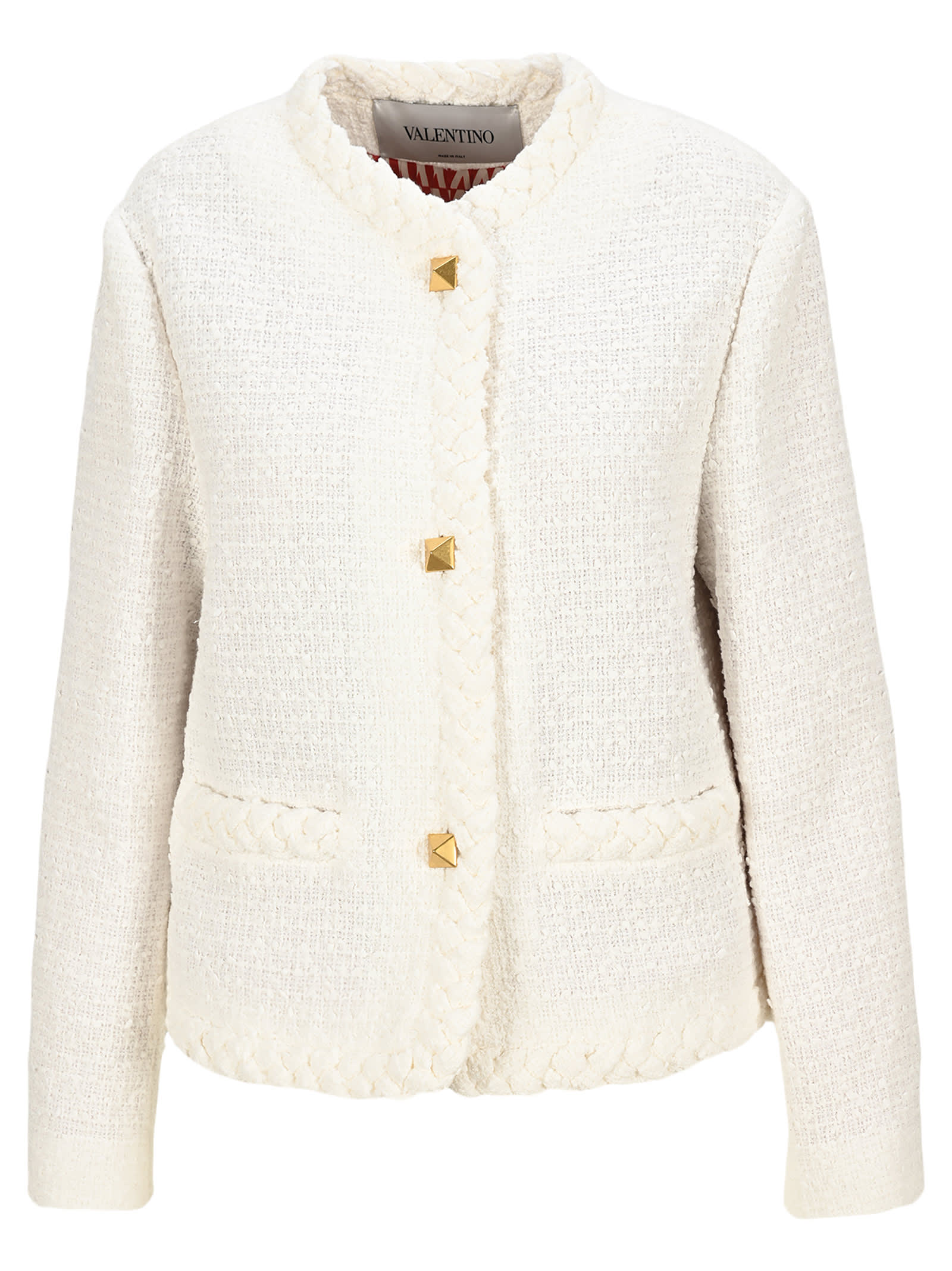 Valentino Cotton Tweed Jacket
