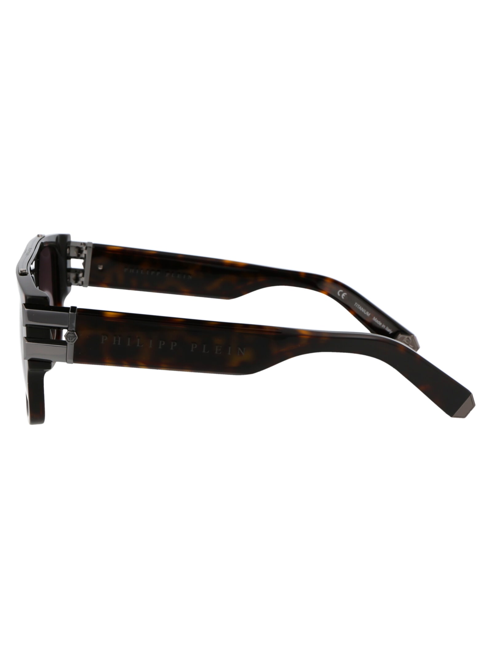 Shop Philipp Plein Spp011m Sunglasses In 0722 Brown