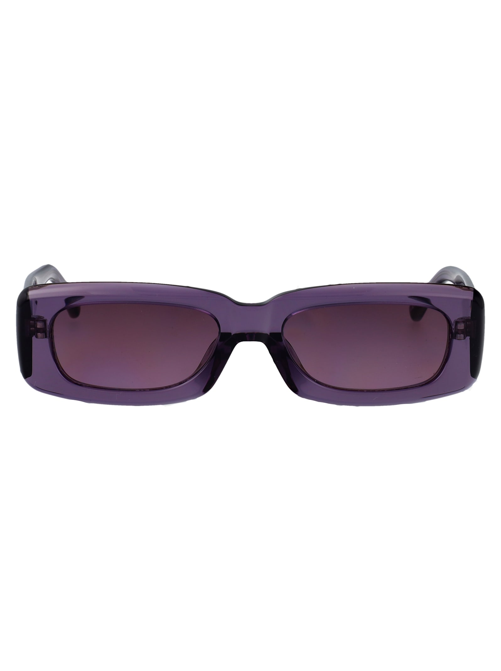 Attico Mini Marfa Sunglasses In Purple