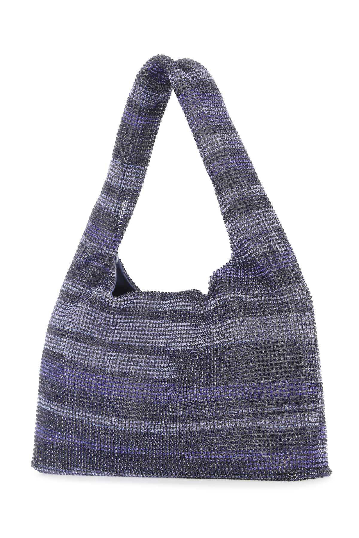 Shop Kara Multicolor Rhinestones Mini Handbag In Purplestreak