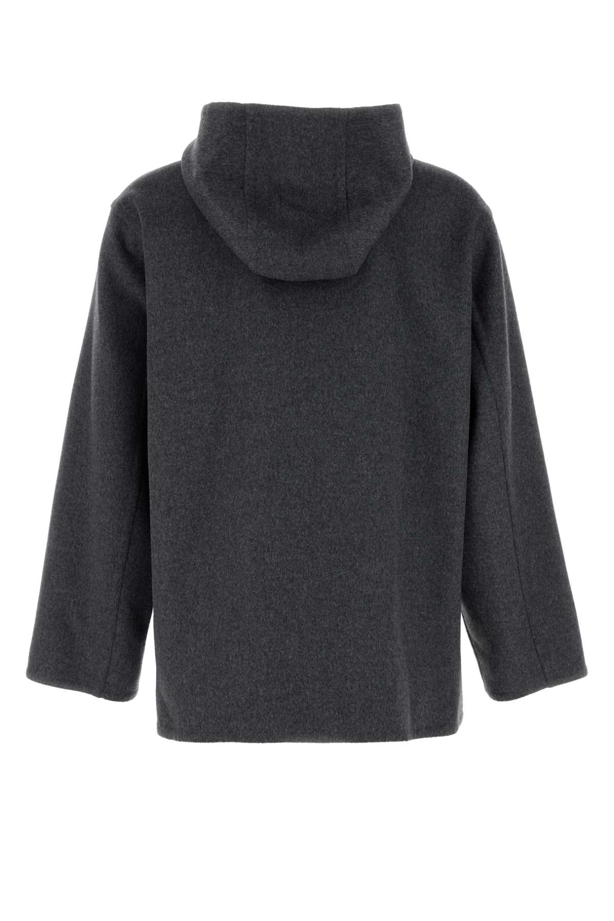 Bottega Veneta Melang Effect Wool Jacket In Gray