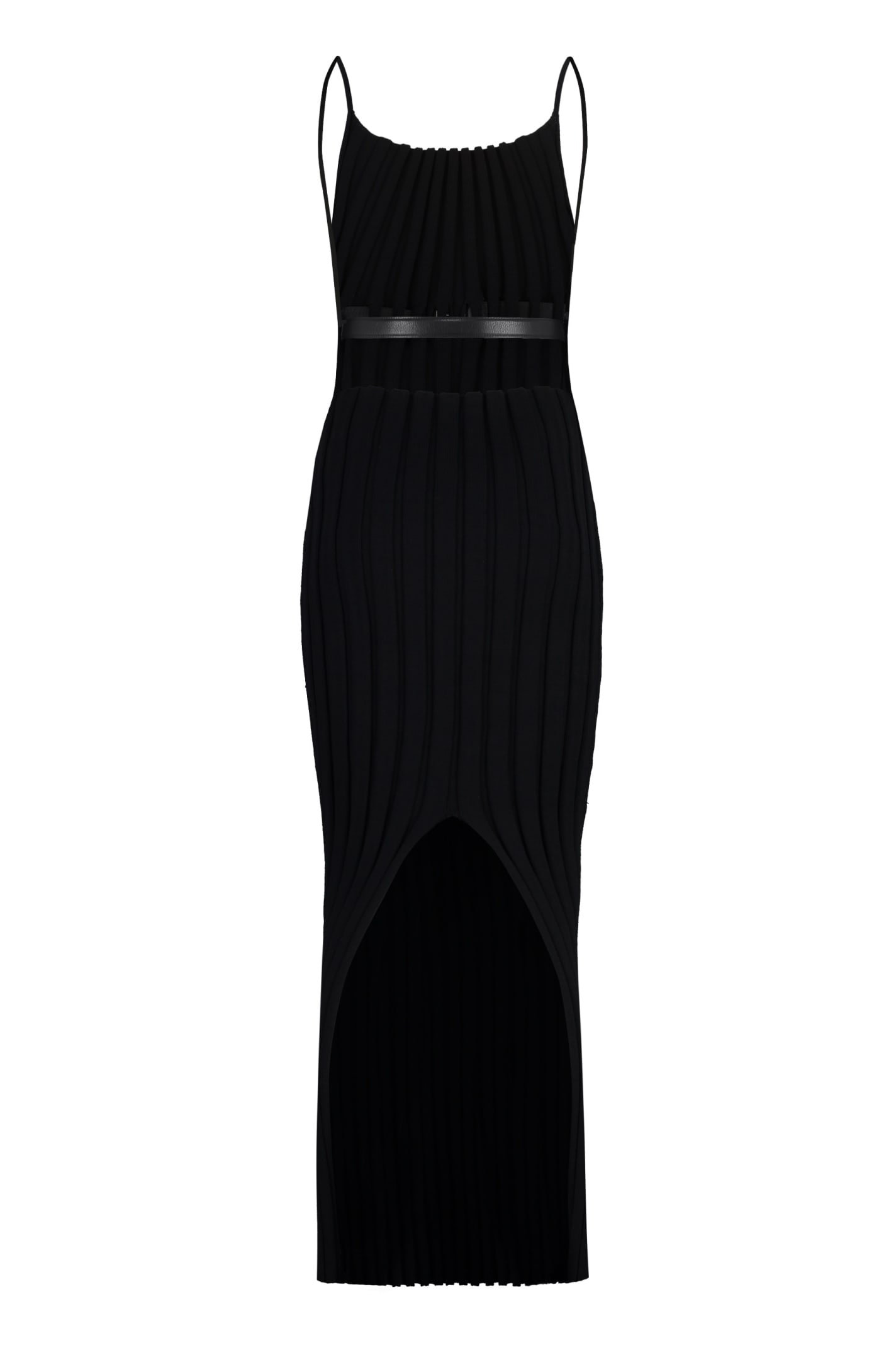 Shop Alexander Wang Knitted Dress In Black