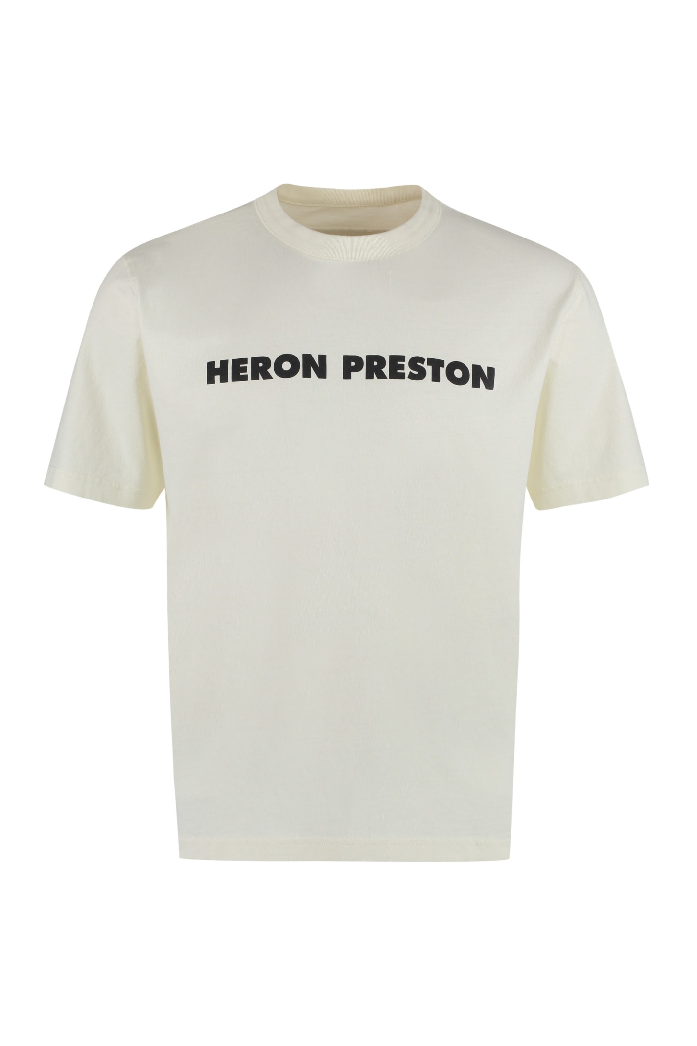 HERON PRESTON LOGO COTTON T-SHIRT