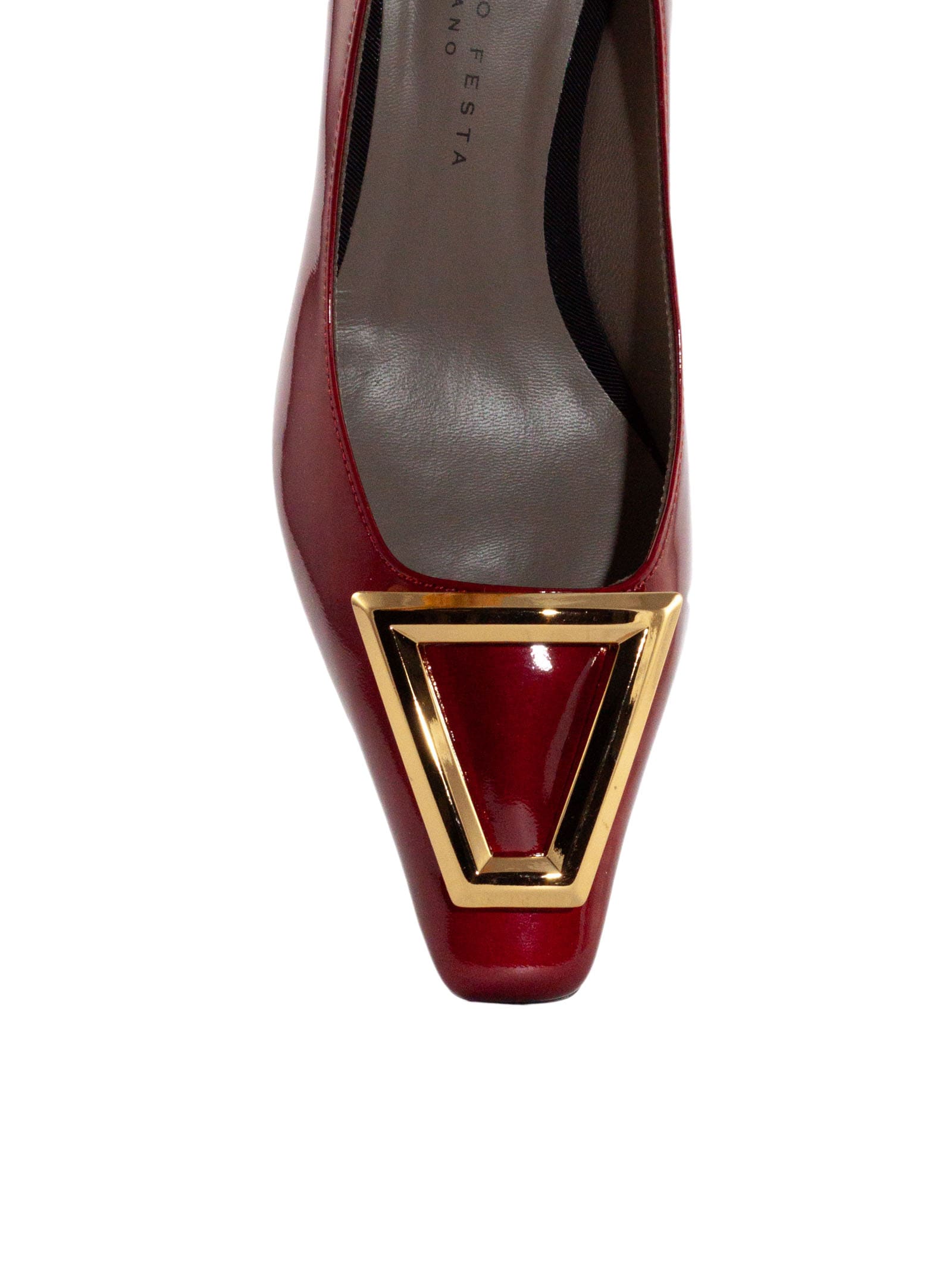 Shop Roberto Festa Red Patent Leather Bricis Pumps