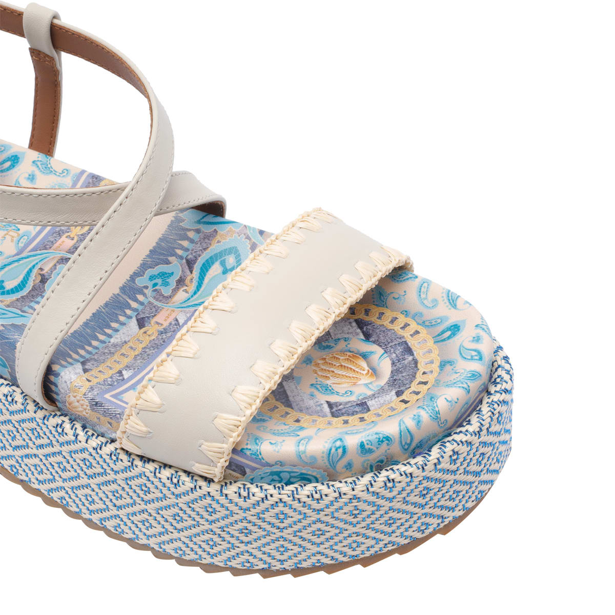 Kurt Geiger Chelsea Flatform Sandals In Blue