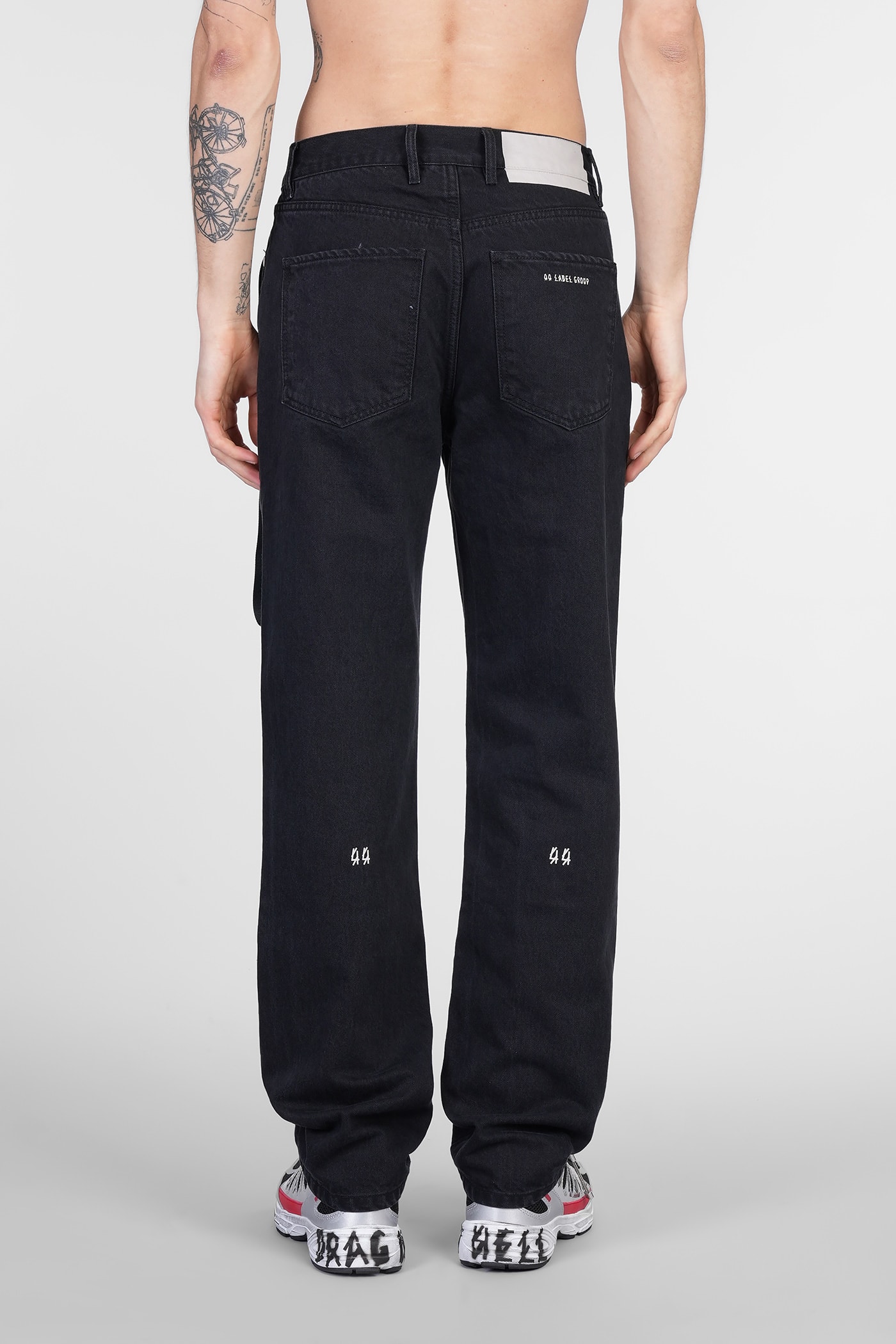 44 Label Group Francisco Jeans In Black Cotton In Black