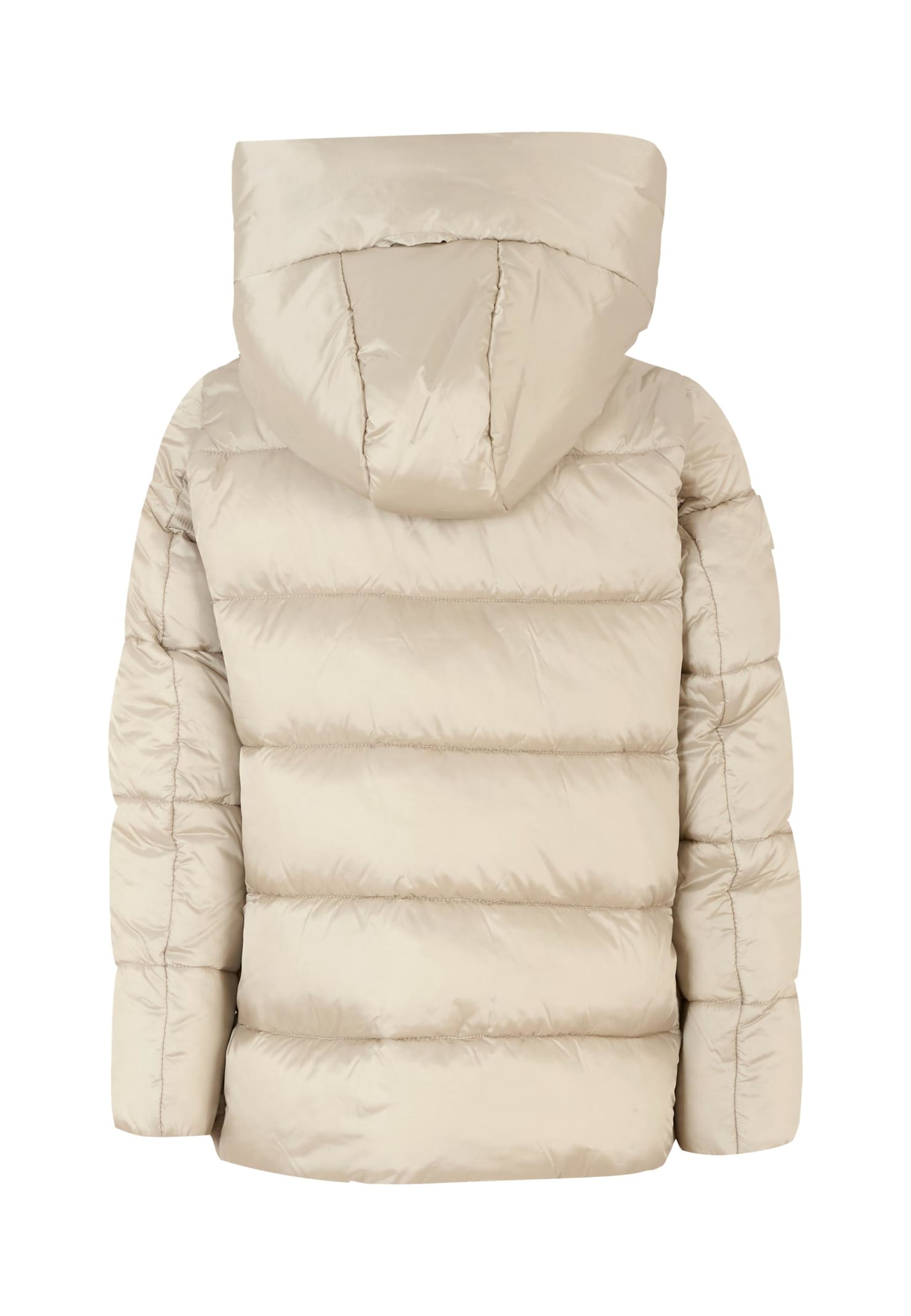 Save The Duck Hooded Quilted Jacket In Neutral