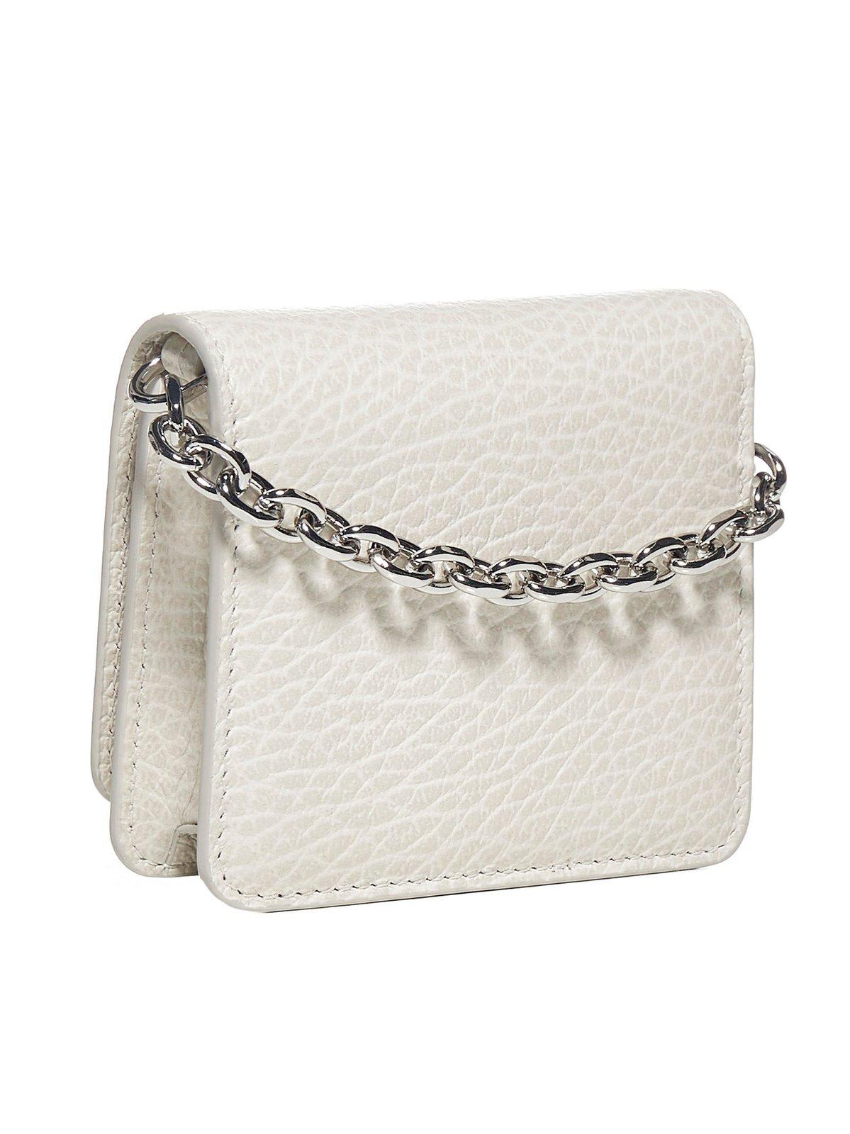 Shop Maison Margiela Four Stitches Flap Coin Purse In Nd