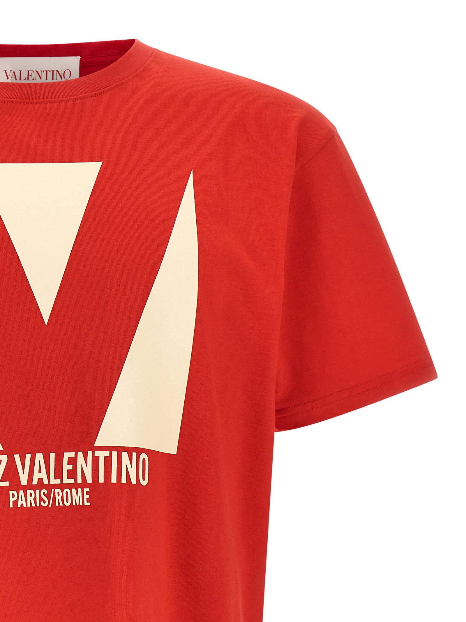 Shop Valentino Garavani Chez T-shirt In Red
