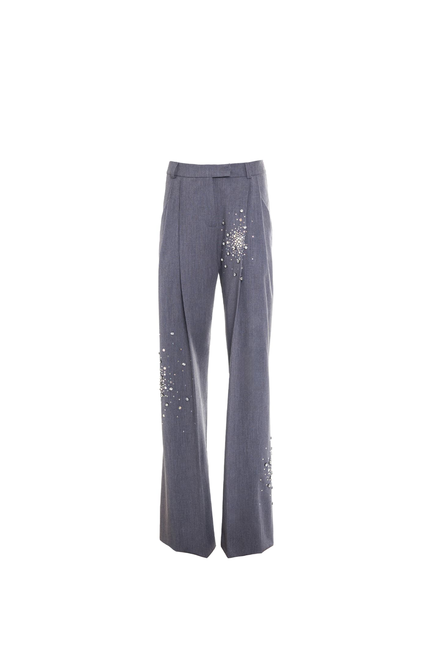 Shop Des Phemmes Pants In Grey