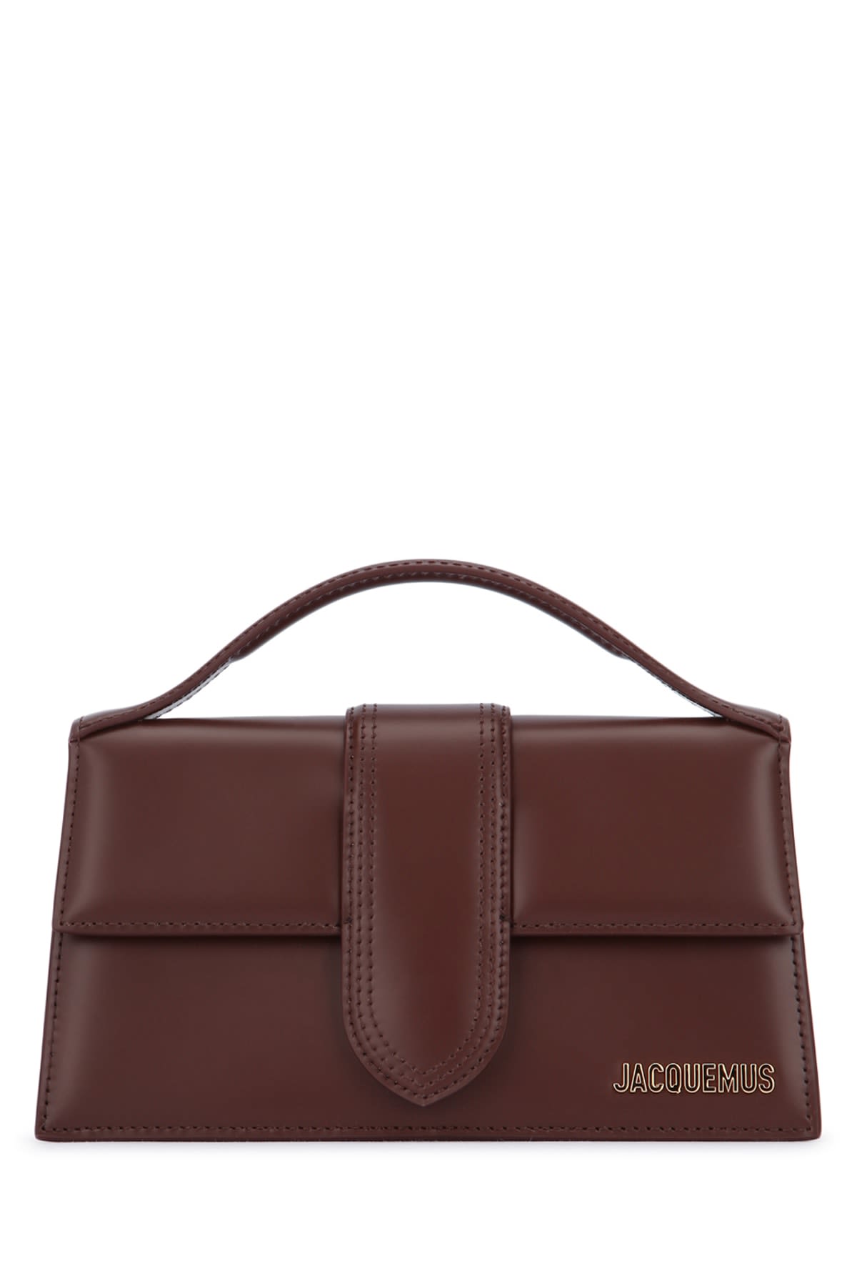 Jacquemus Large Bambino Leather Crossbody Bag In Brown