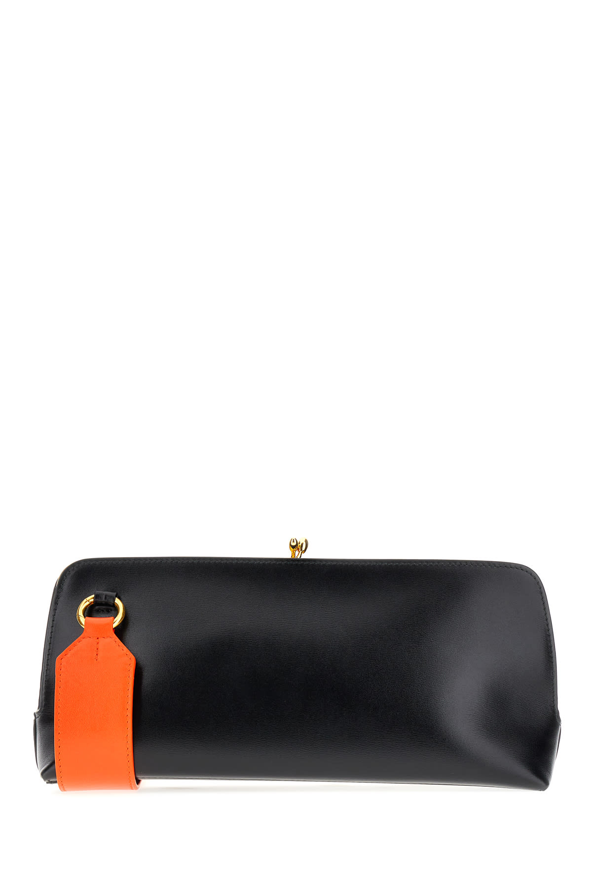 Shop Jil Sander Black Leather Small Goji Crossbody Bag In 001