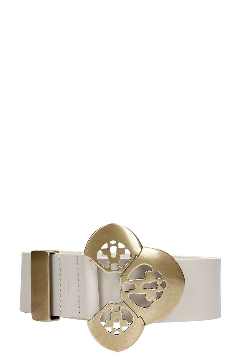 Isabel Marant Adaria Belts In White Leather