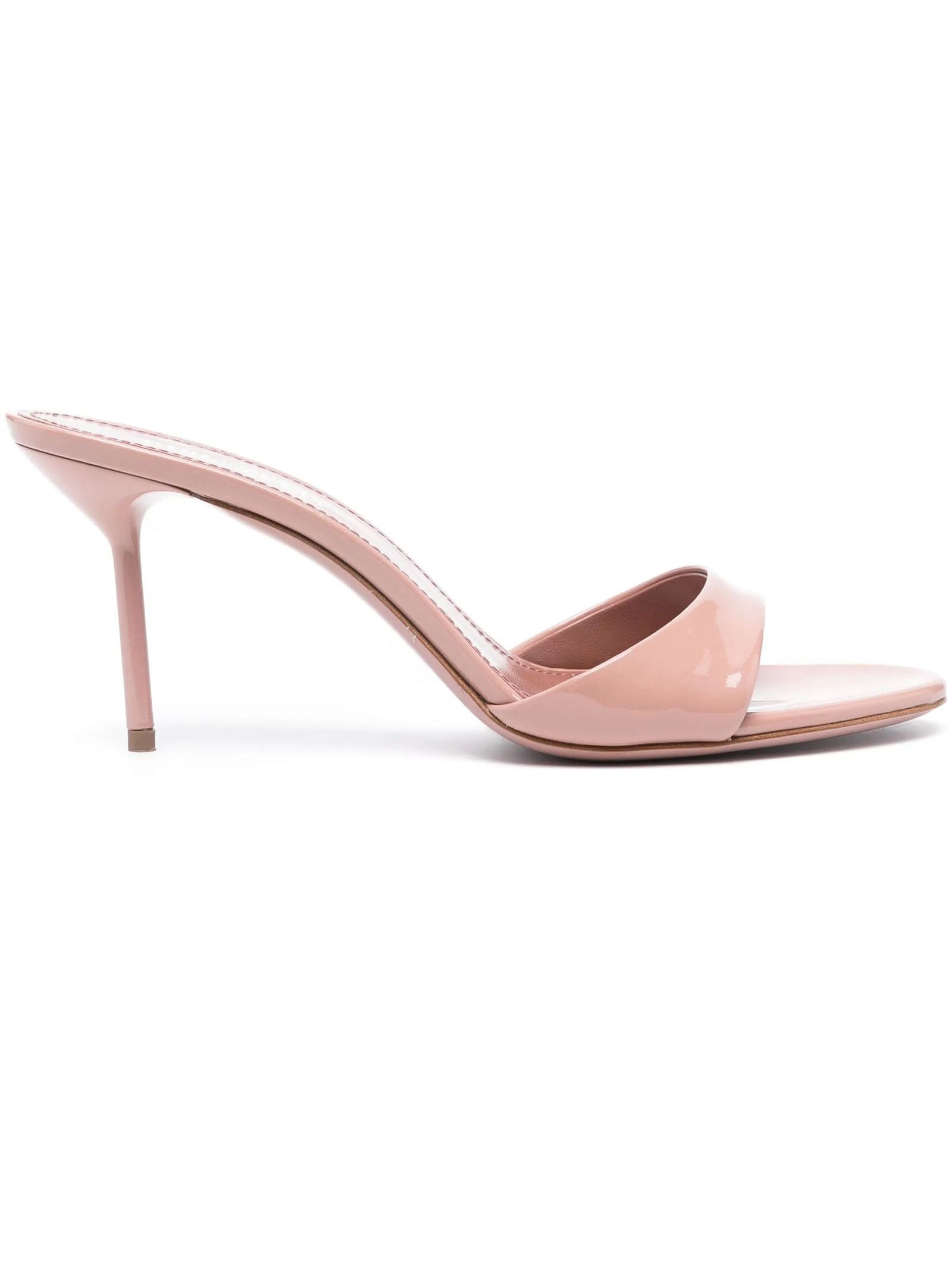 Lidia Blush Pink Patent Leather Mules