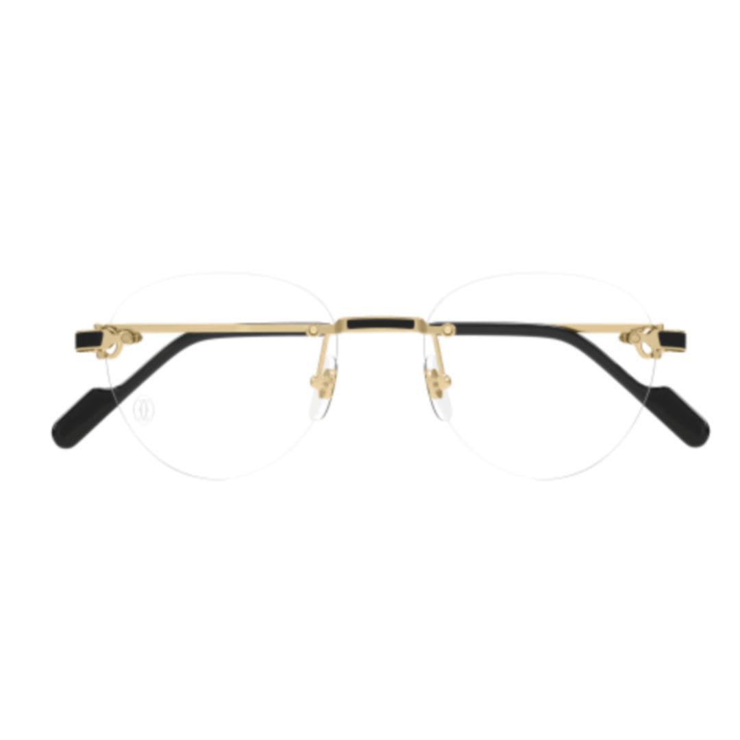 Shop Cartier Ct0517o001 Gold Gold Transparent