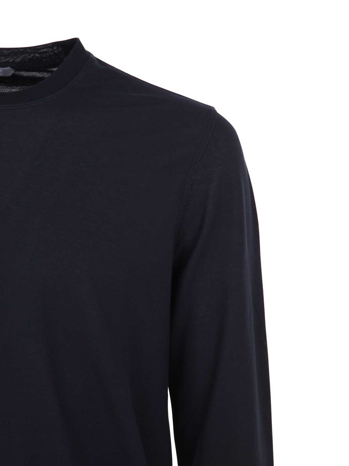 Shop Zanone Long Sleeves T-shirt In Blue