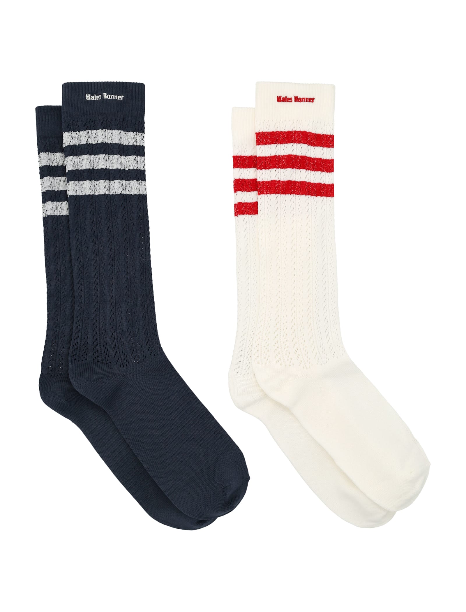 Adidas Originals Adidas X Wales Bonner Adidas X Wales Bonner Crochet Hi Socks In Multi