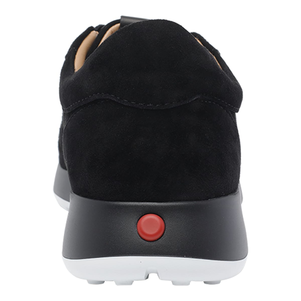 Tod's Round Toe Low Top Suede Sneakers With Rubber Sole In Black