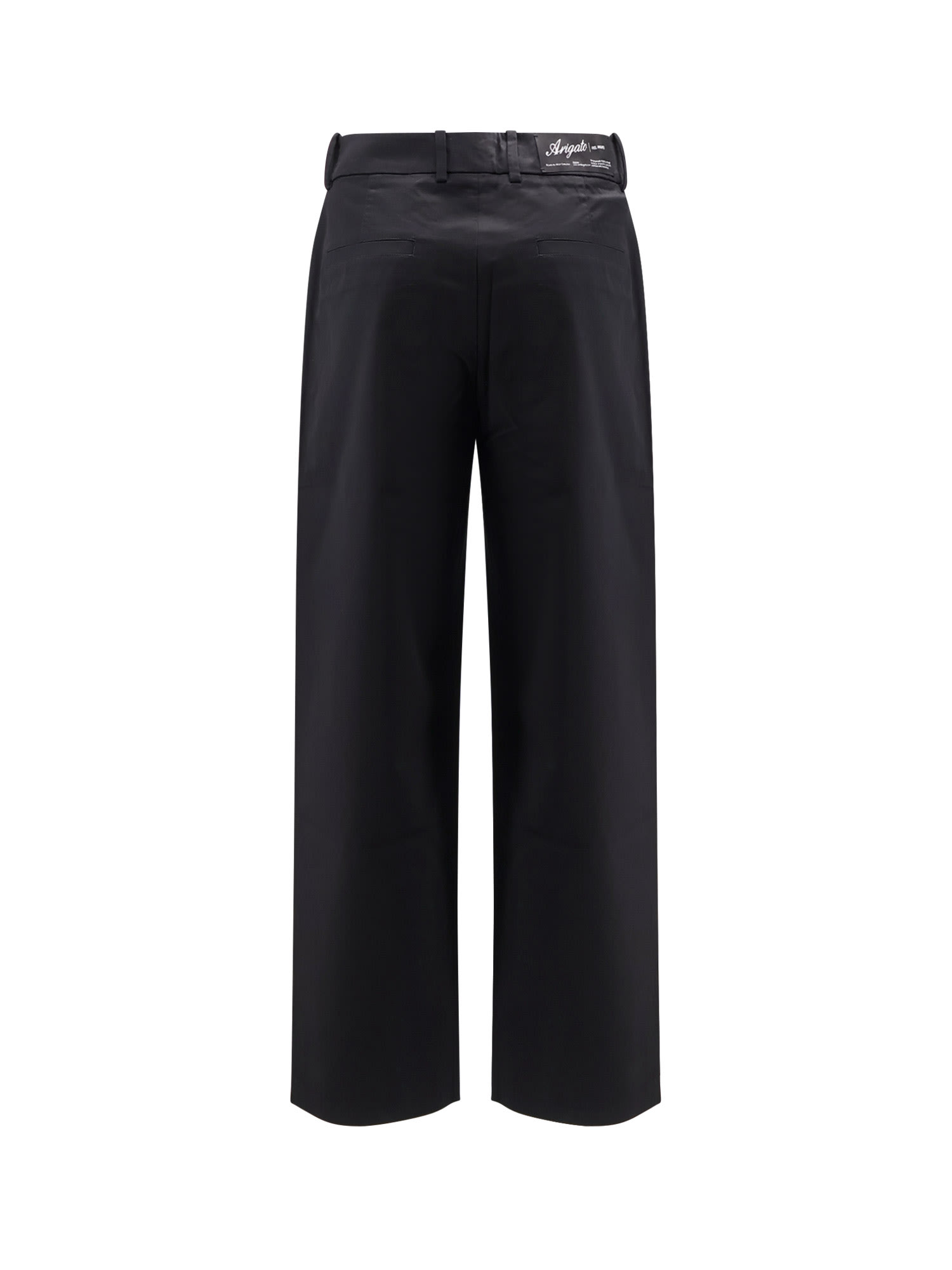 Axel Arigato Serif Straight Chino Pants In Black