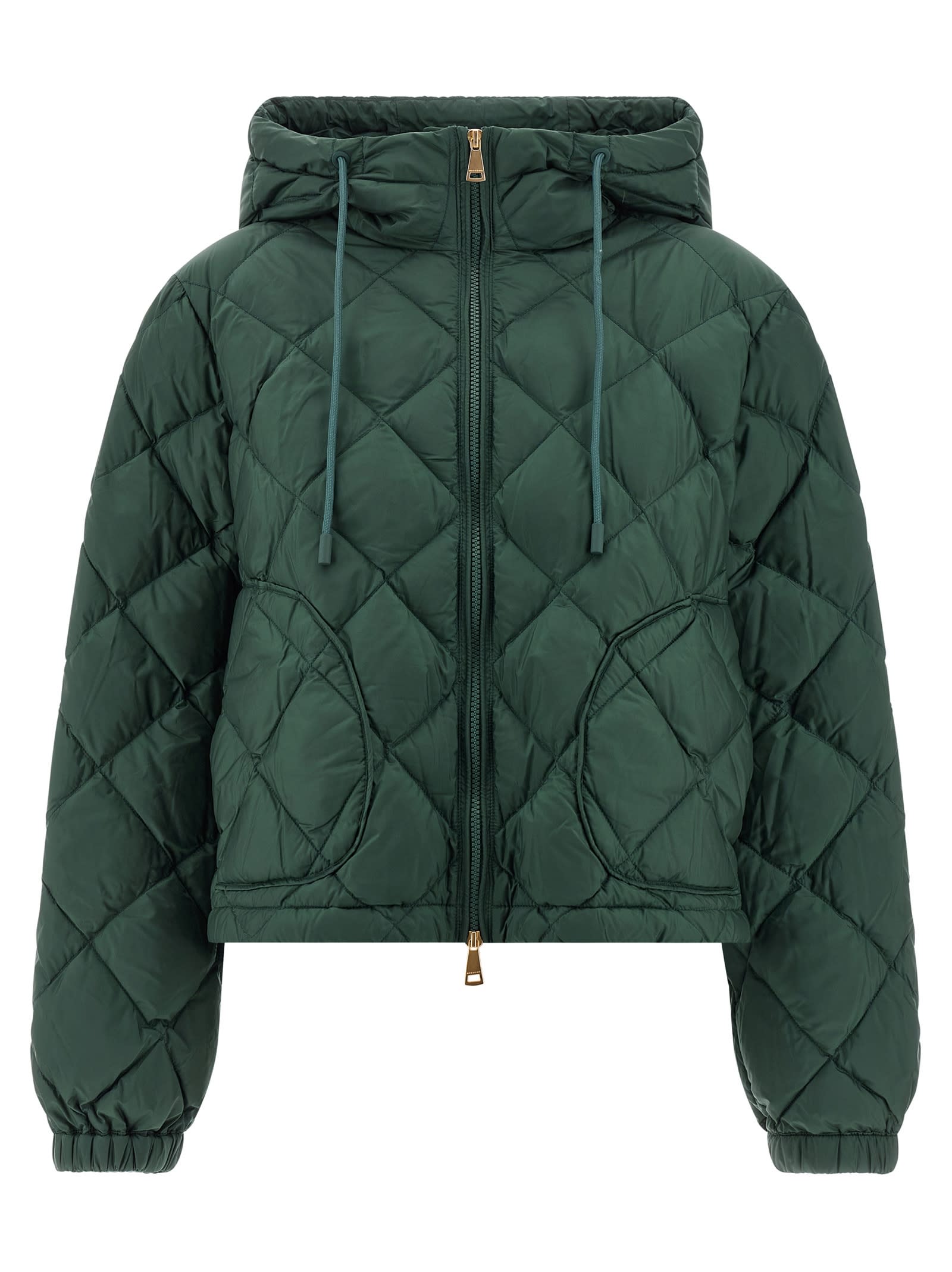 Weekend Max Mara Eris Puffer Jackets Green In Green