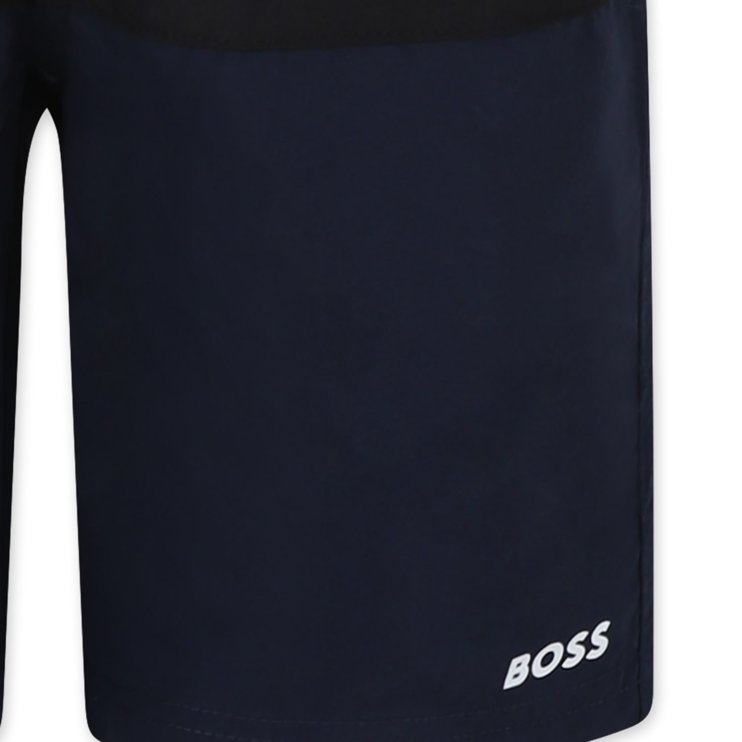 Hugo Boss Blue Swim Shorts For Boy With Logo In Blue