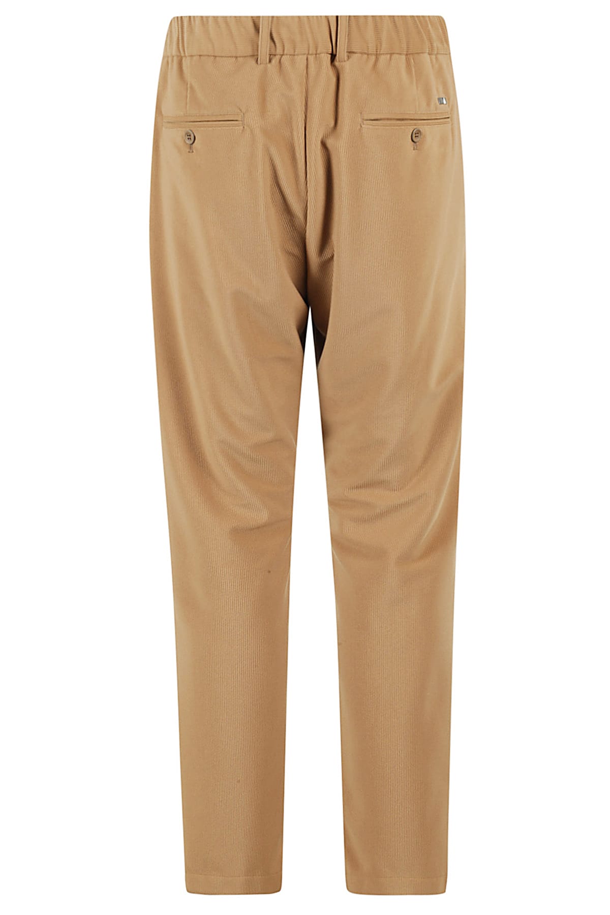 Shop Herno Pantalone Velluto 1000 Righe In Cammello