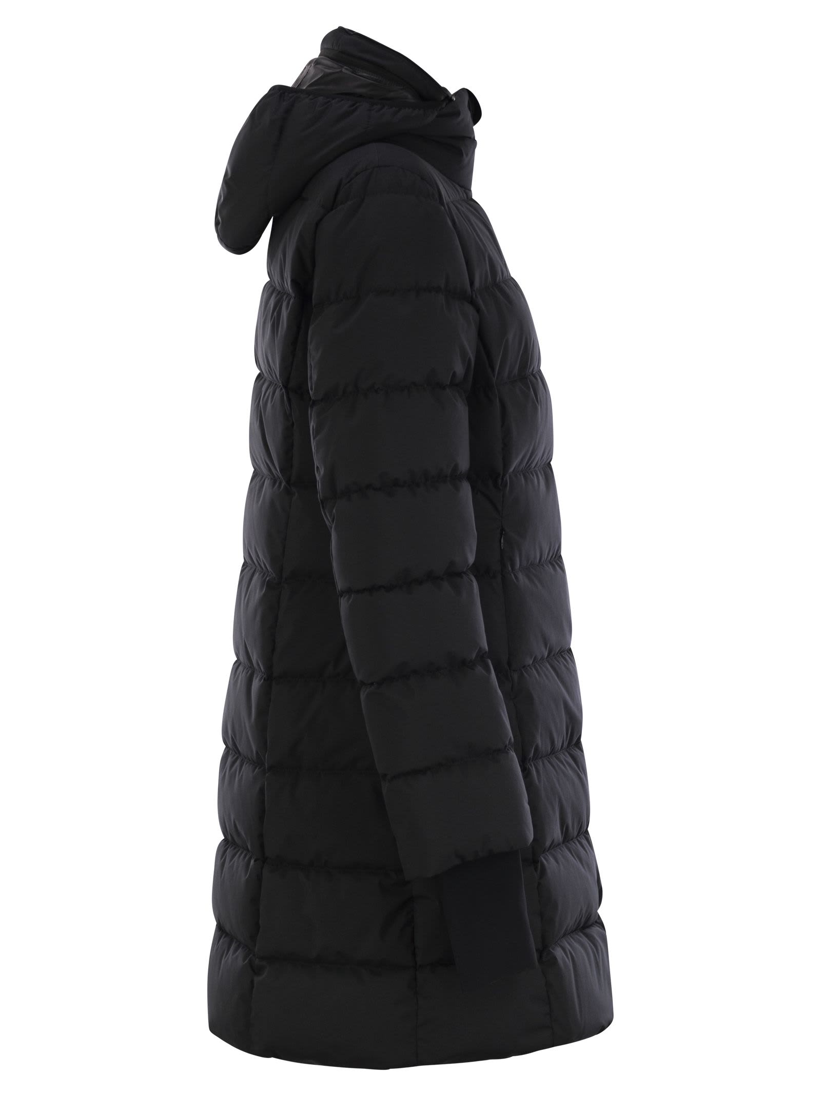 Shop Herno Gore-tex Fabric Down Jacket In Black