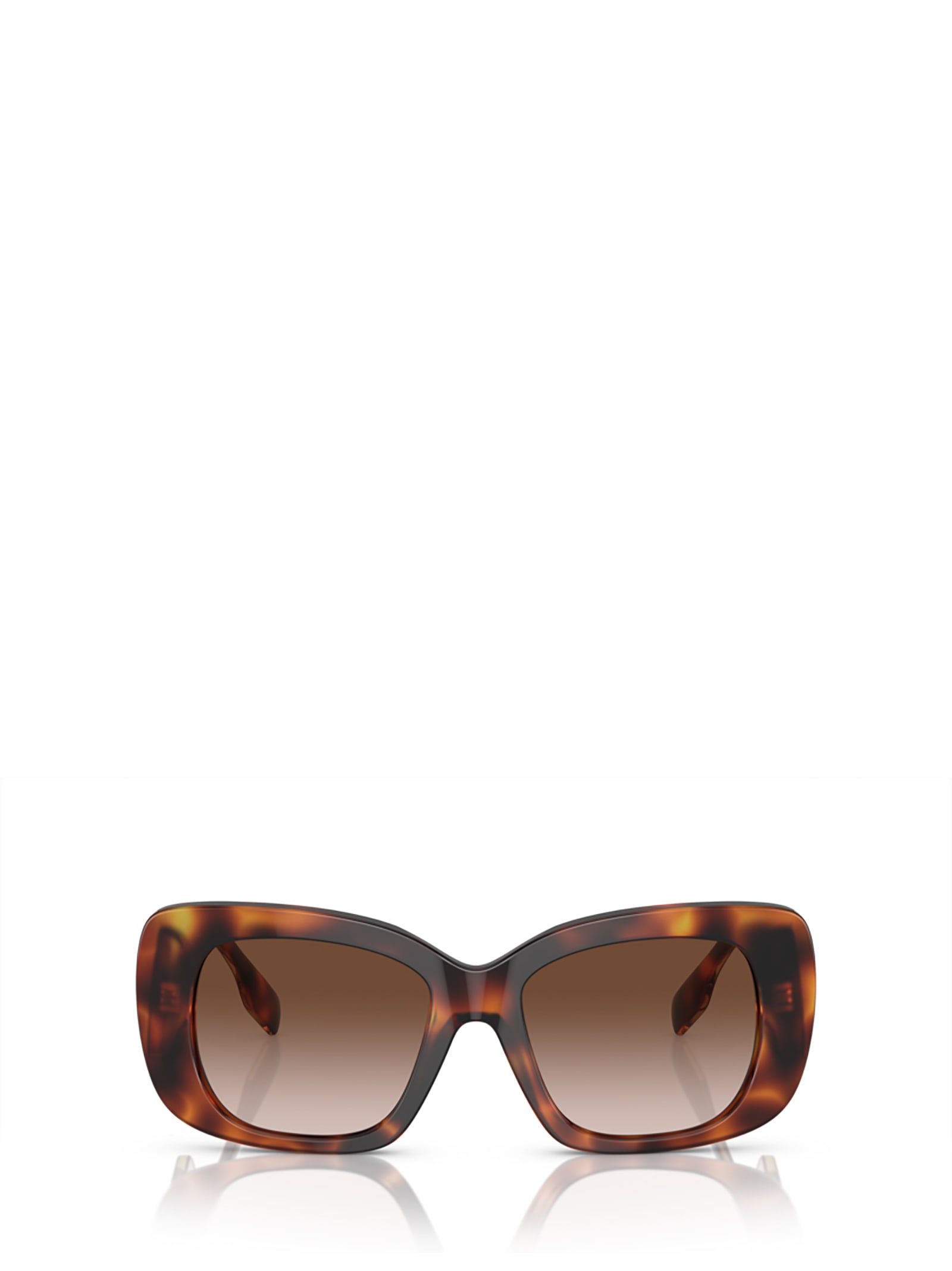 Shop Burberry Eyewear Be4410 Light Havana Sunglasses