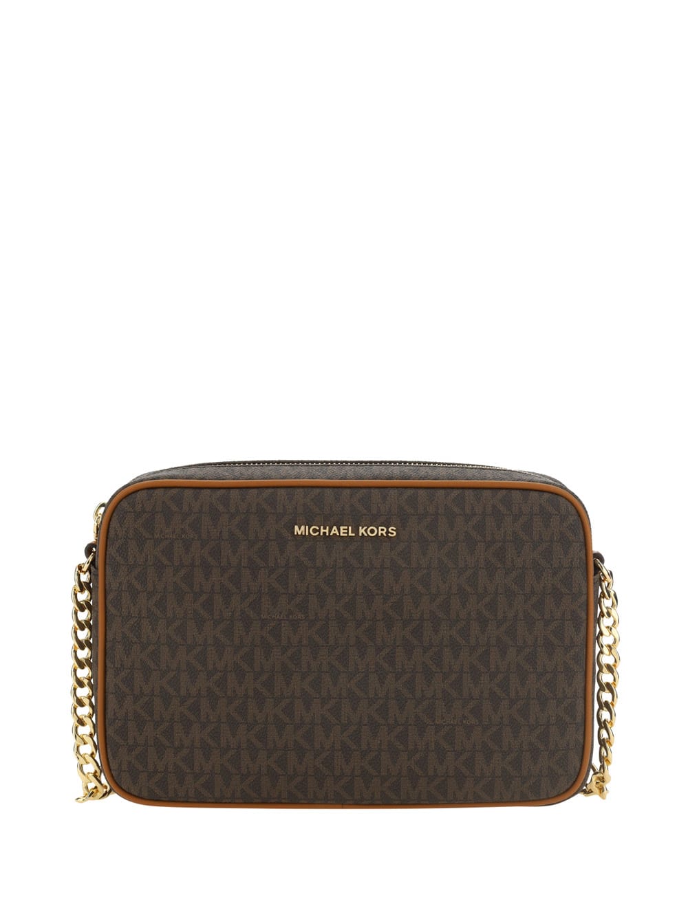 MICHAEL KORS JET SET LEATHER CROSSBODY BAG