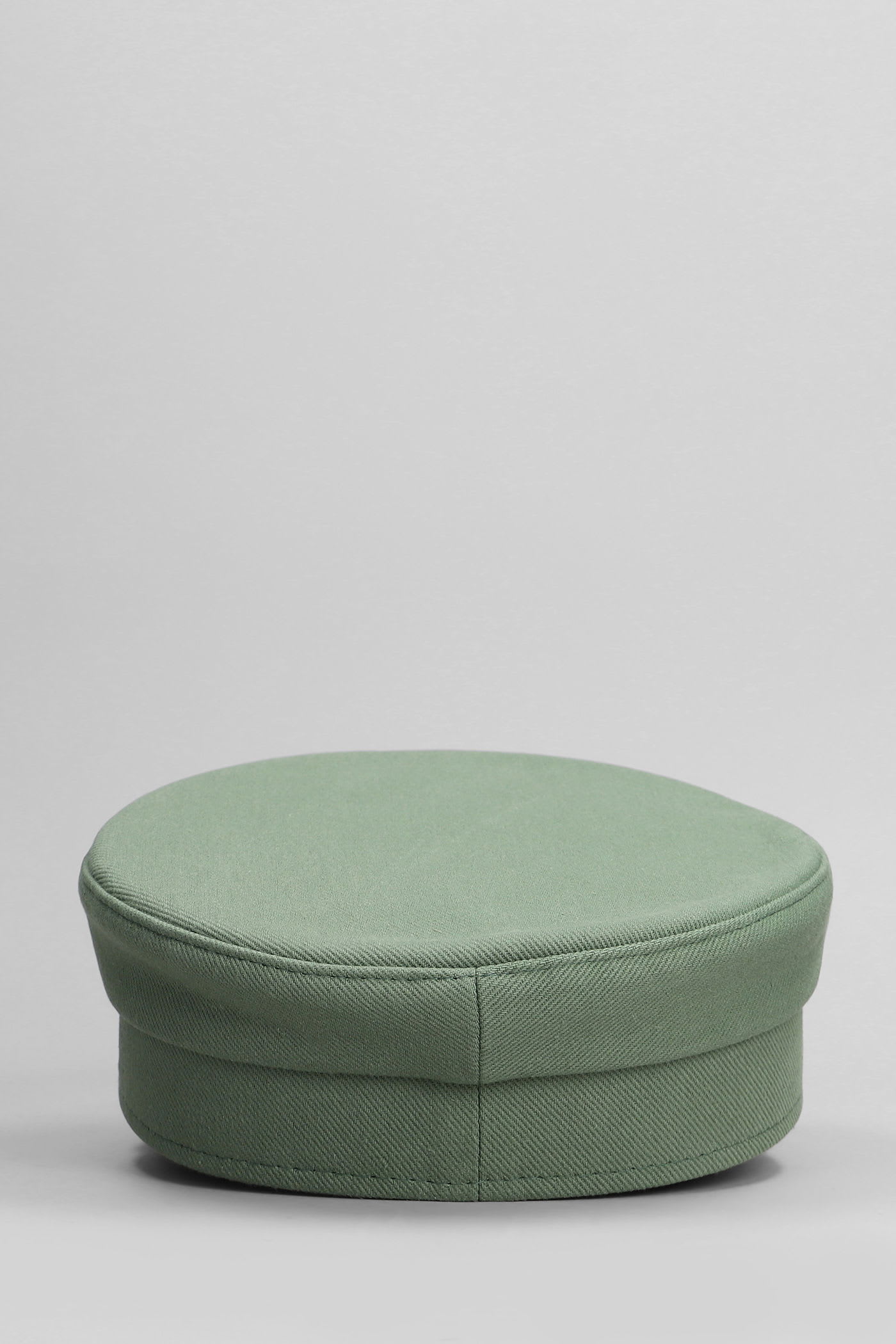 Ruslan Baginskiy Embroidered Baker Boy Hat With Frayed Edge In Green