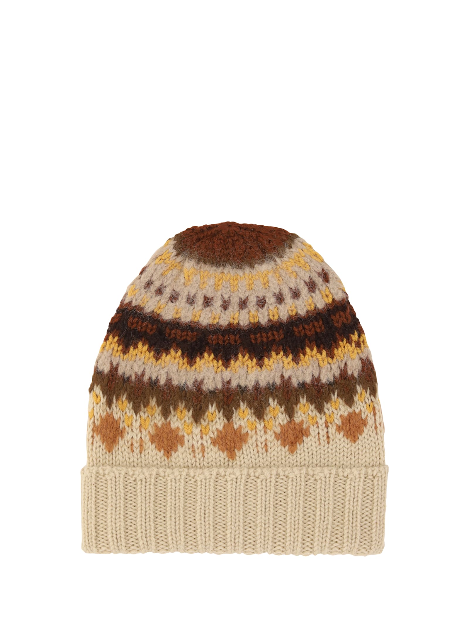 Shop Moncler Beanie Hat In Multicolour