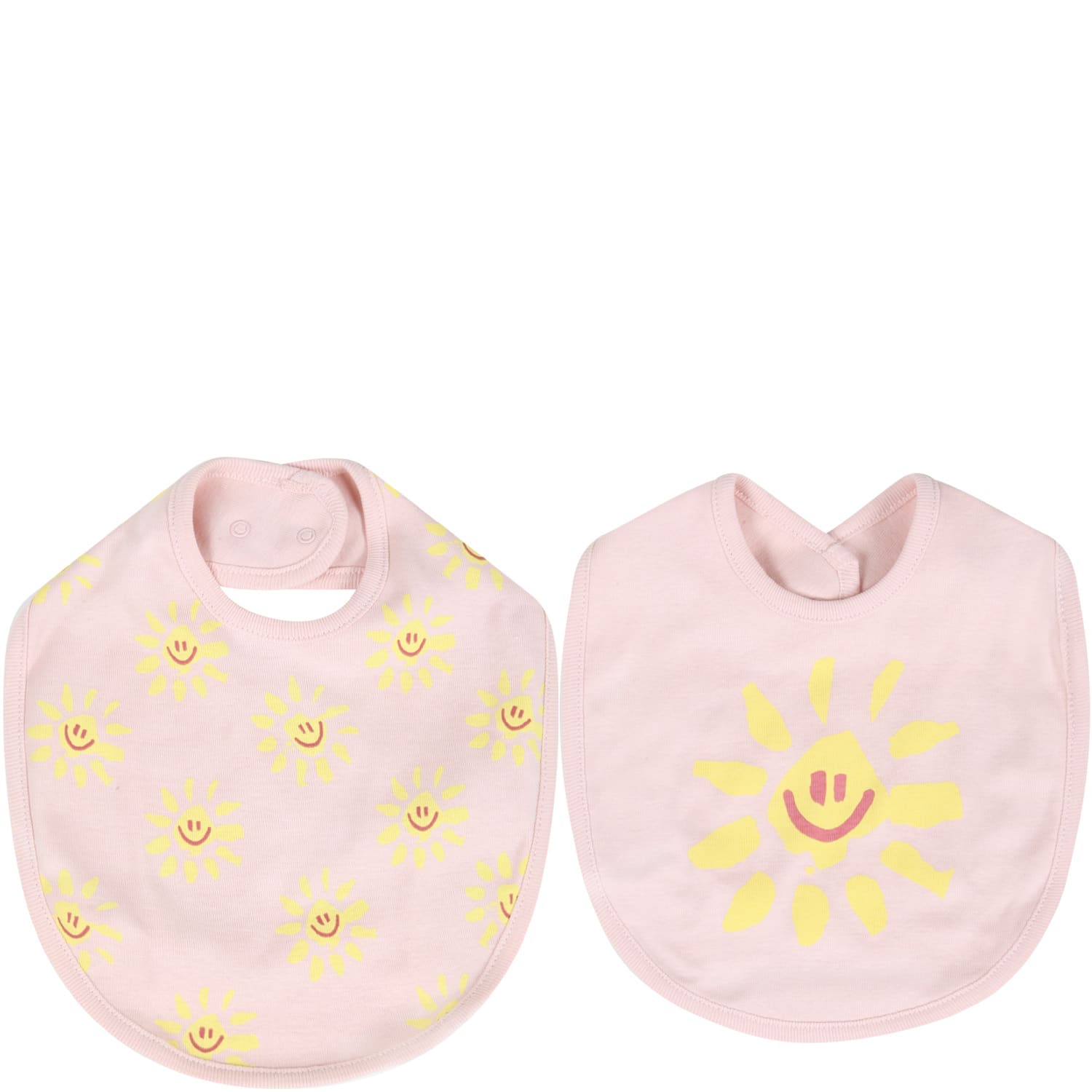 Stella McCartney Kids Pink Set For Baby Girl With Suns