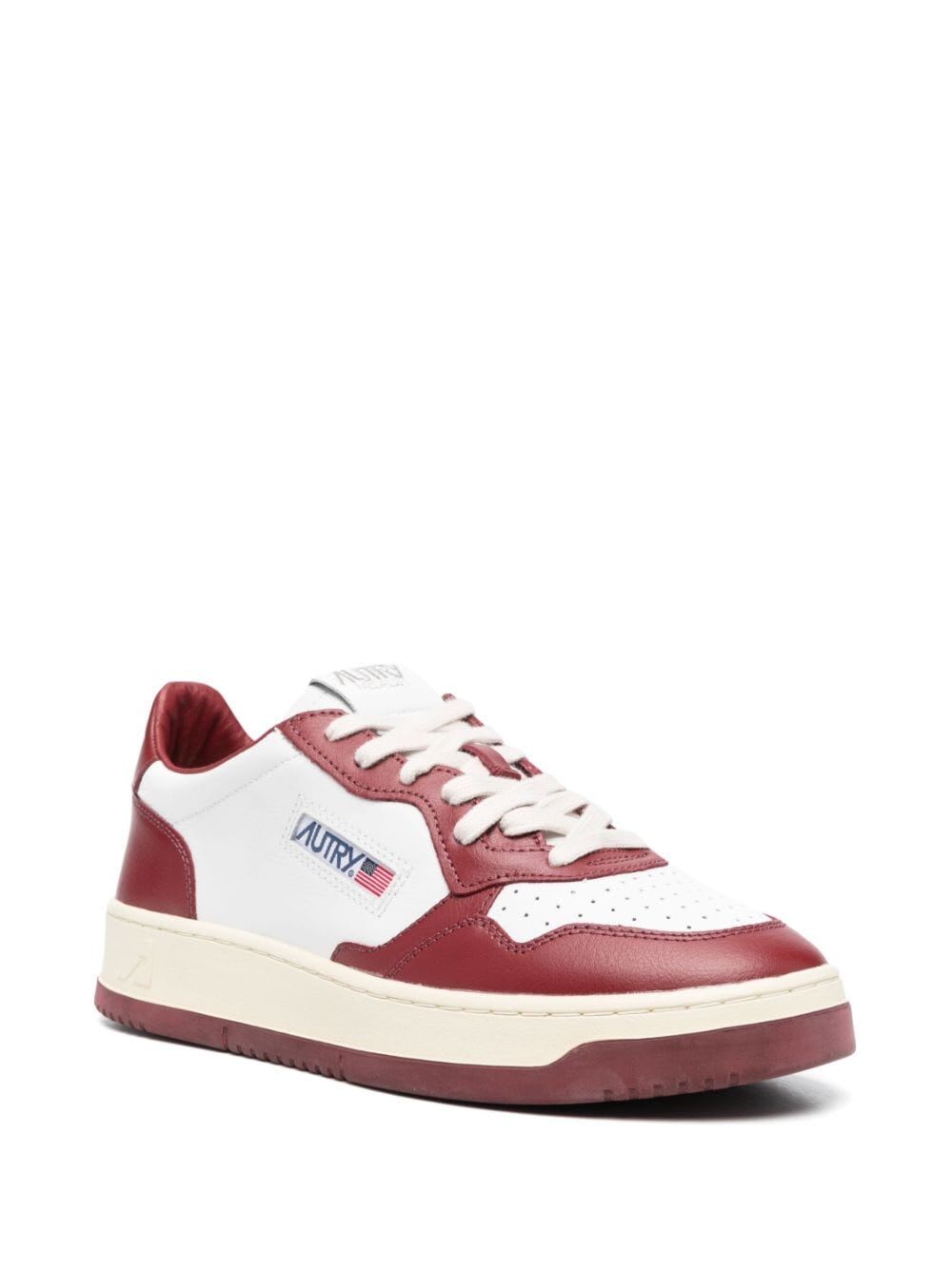 Shop Autry Medalist Low Sneakers In White Syrah